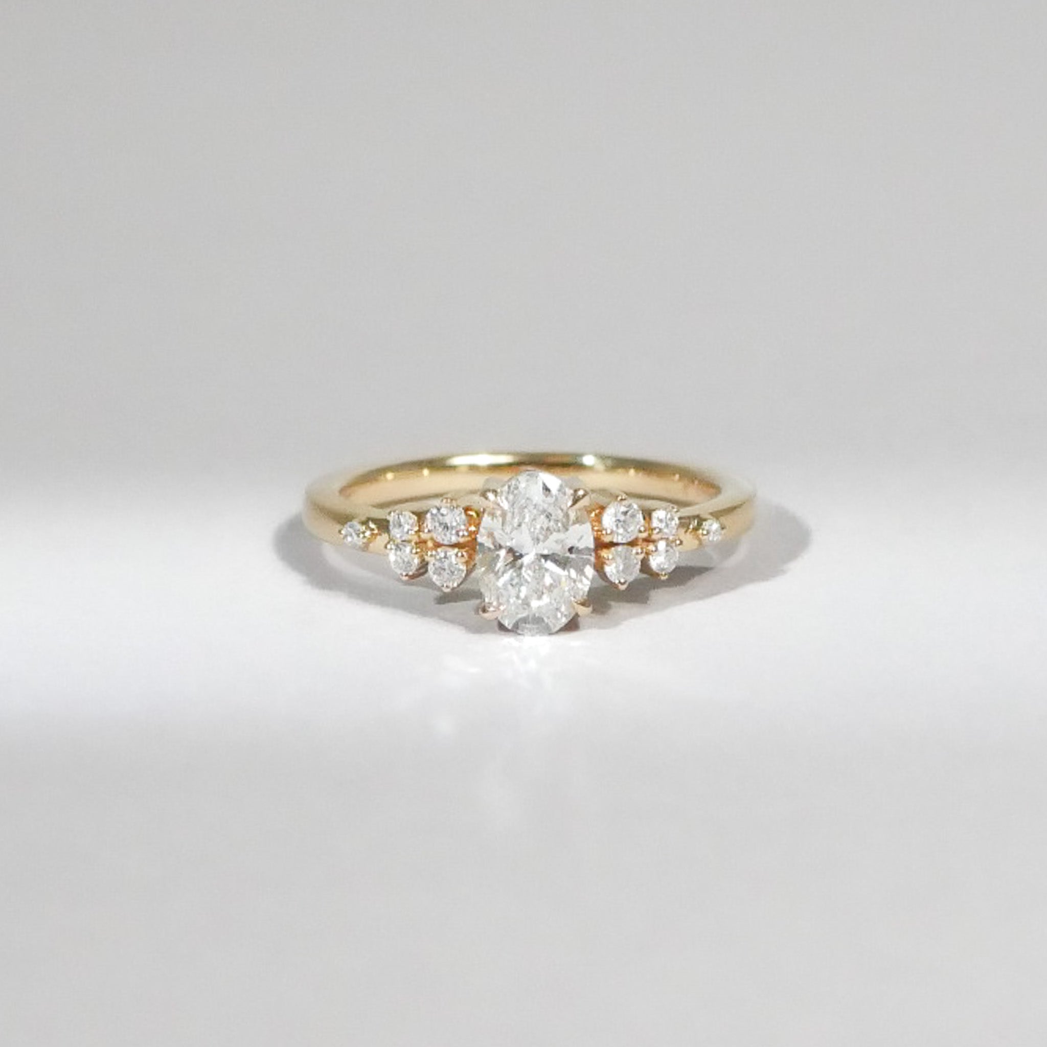 Ovaler Diamant Ring 18KT