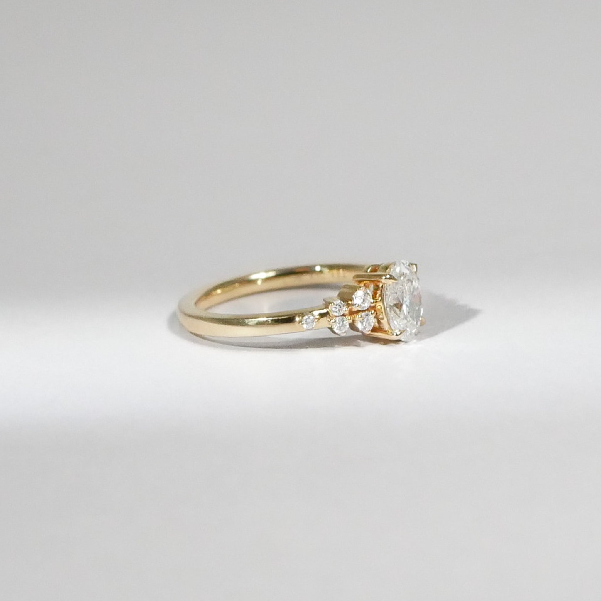 Ovaler Diamant Ring 18KT