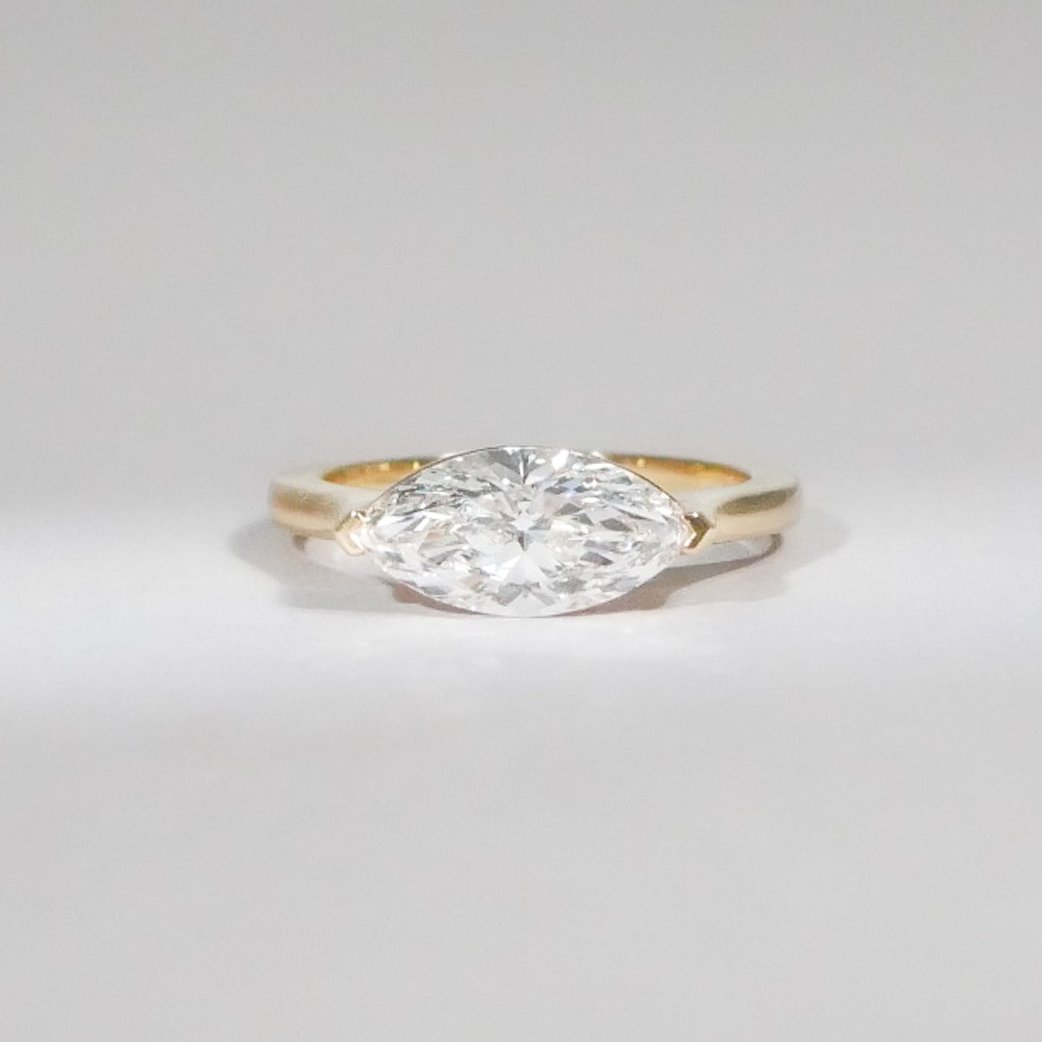 Marquise cut Diamant Ring 18KT