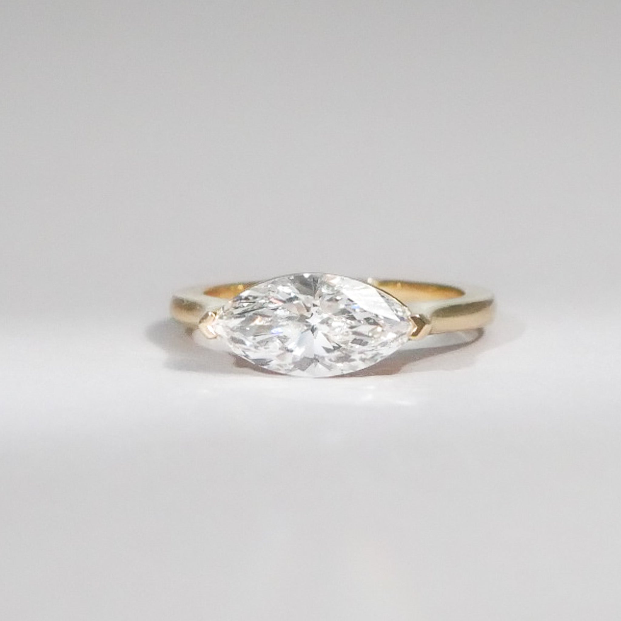 Marquise cut Diamant Ring 18KT