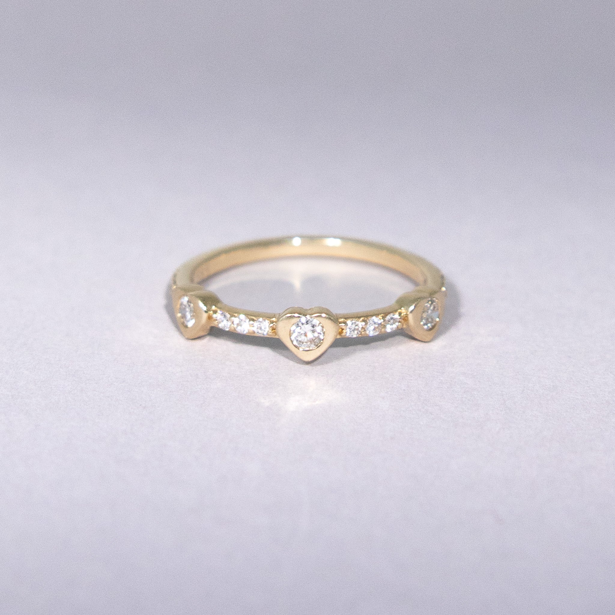 Ring 14KT Herz Diamant