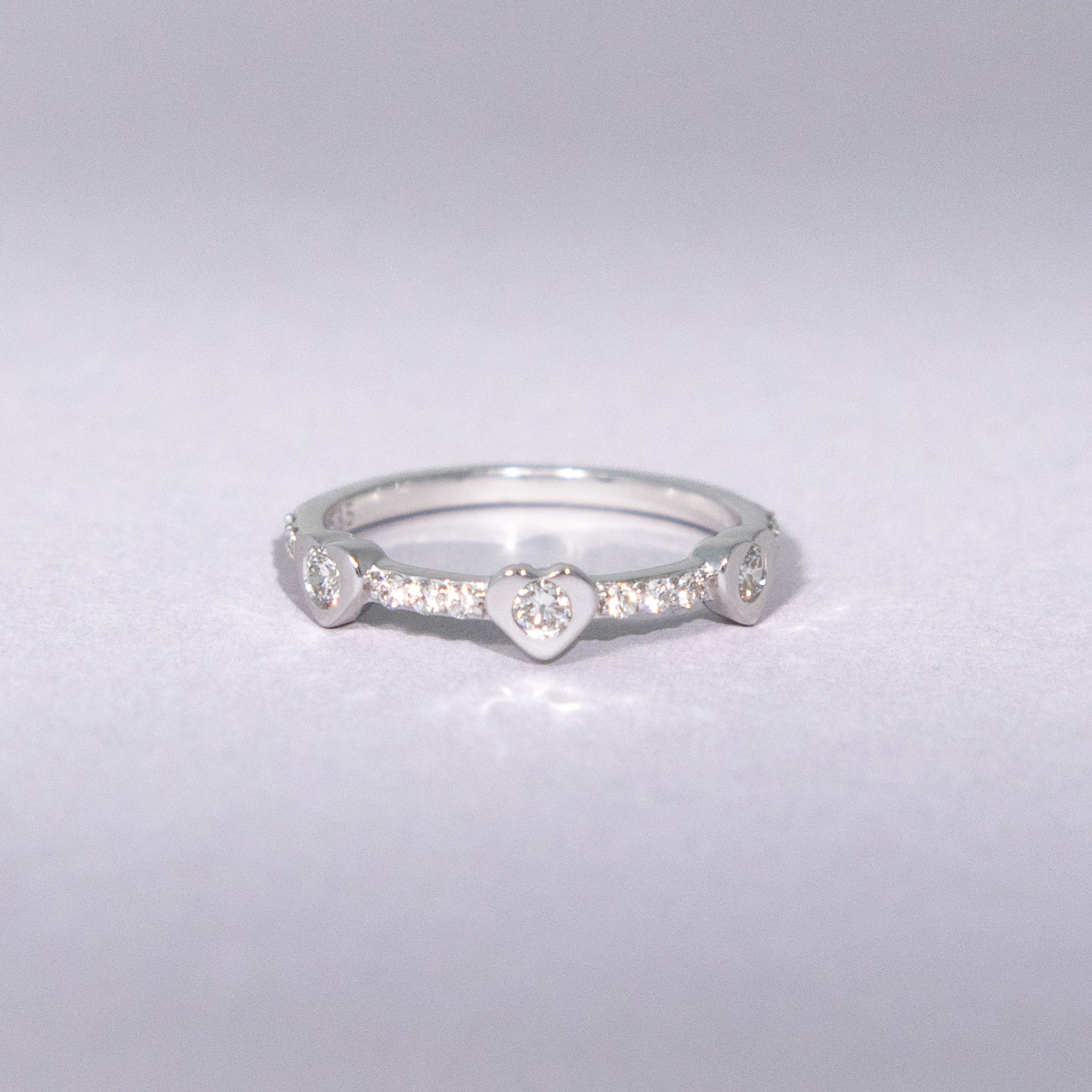 Ring 14KT Herz Diamant