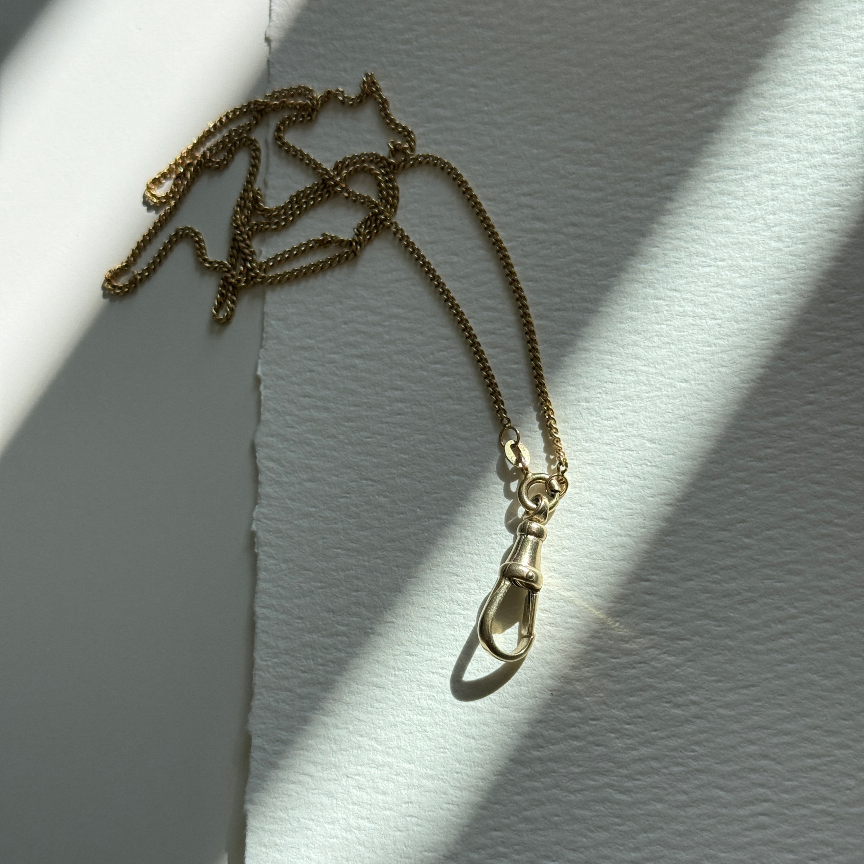 Dog Clasp Schließe Gelbgold