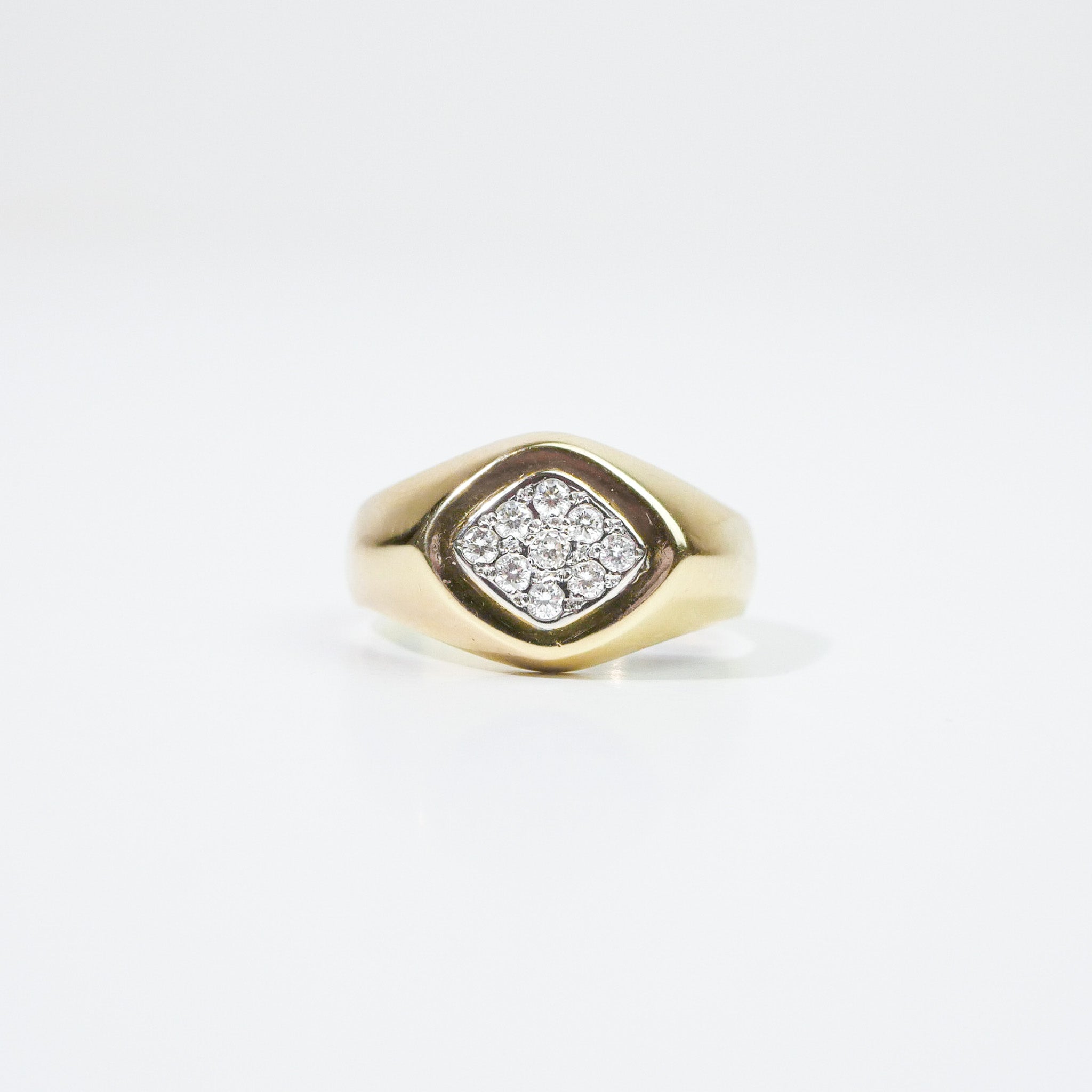 Vintage Ring Diamant Siegelring