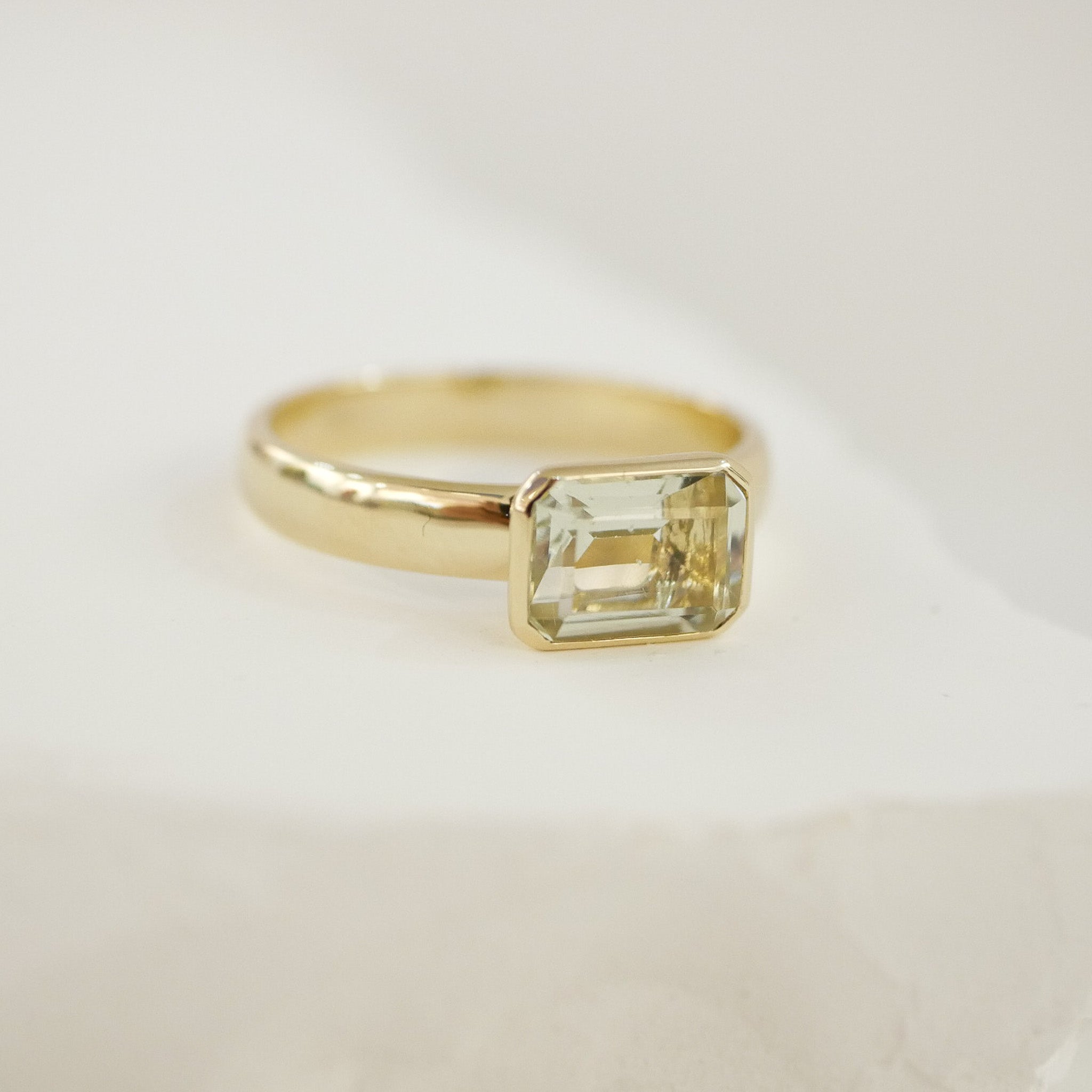 Ring pastell green Amethyst DBG