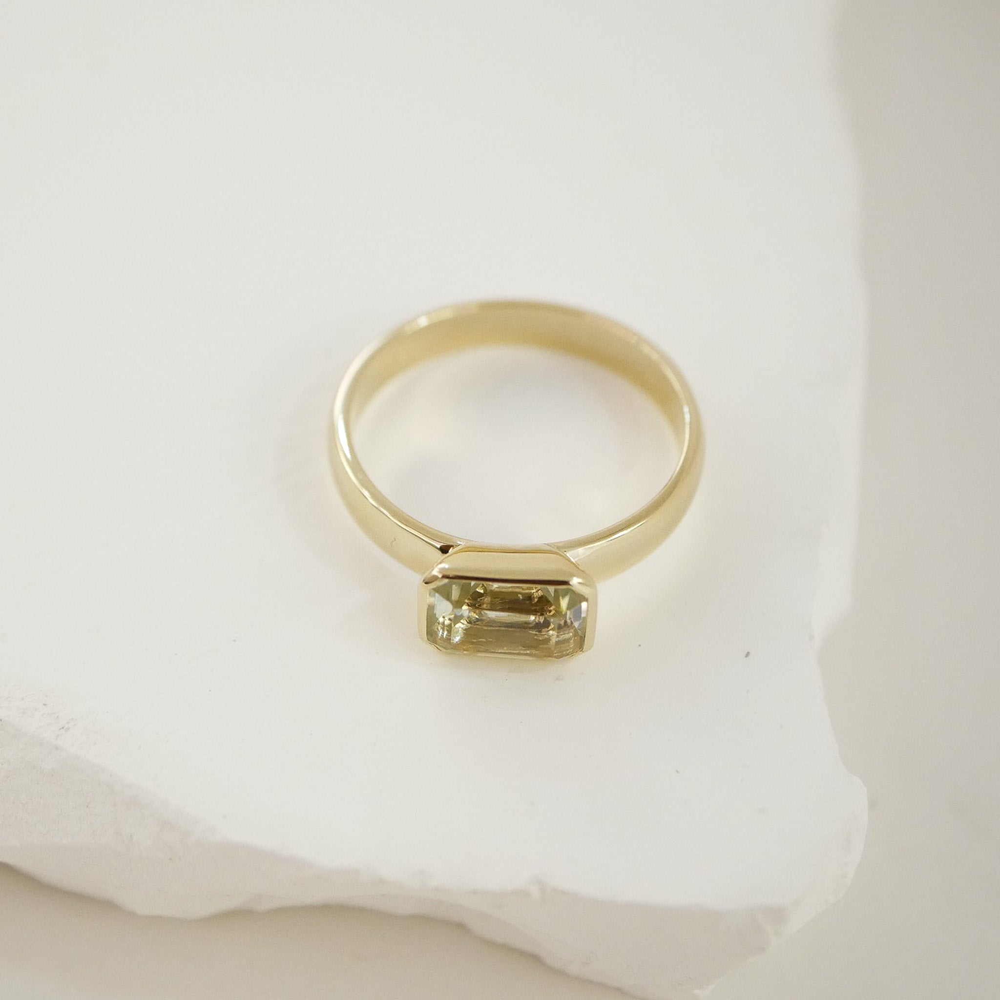 Ring pastell green Amethyst DBG