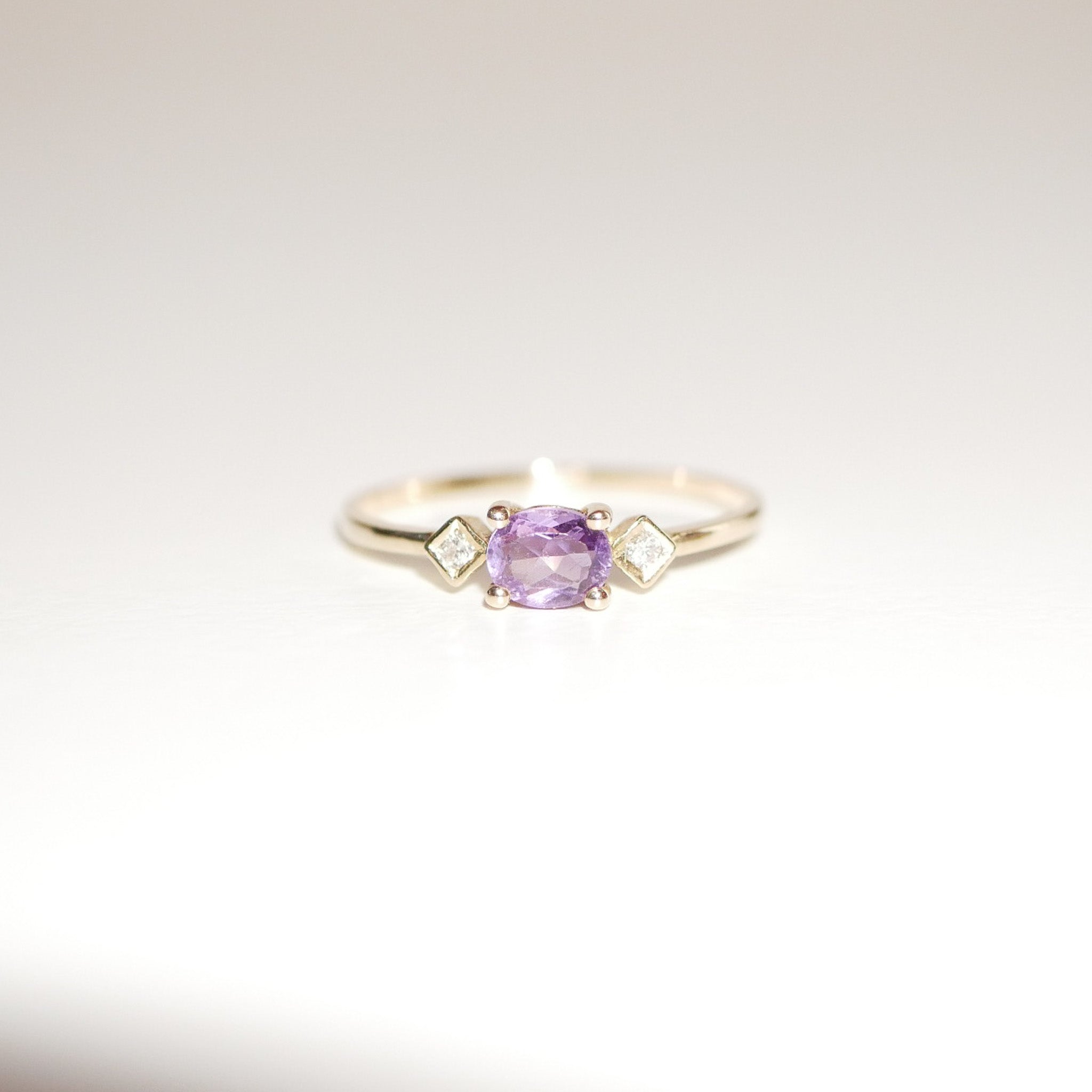 Ring Amethyst Diamanten