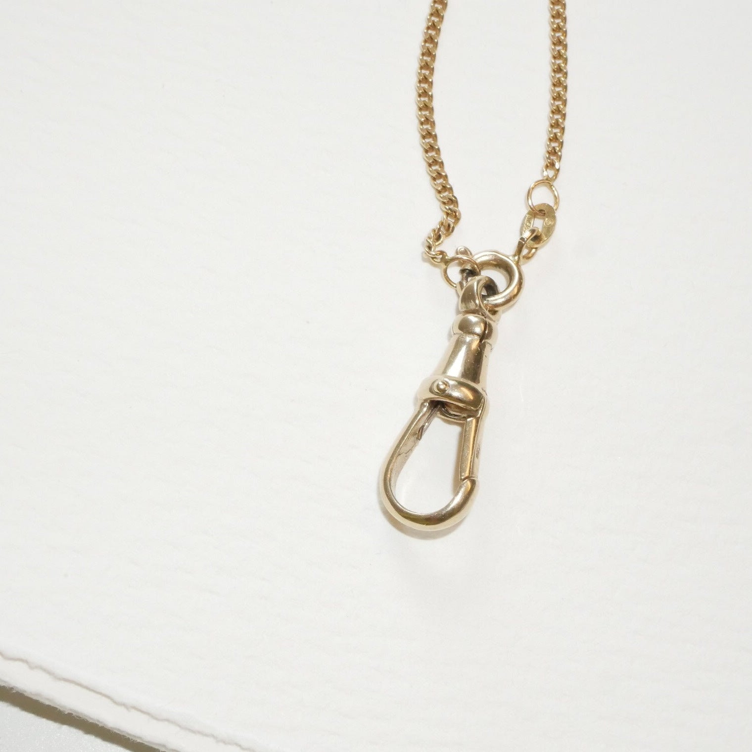 Dog Clasp Schließe Gelbgold