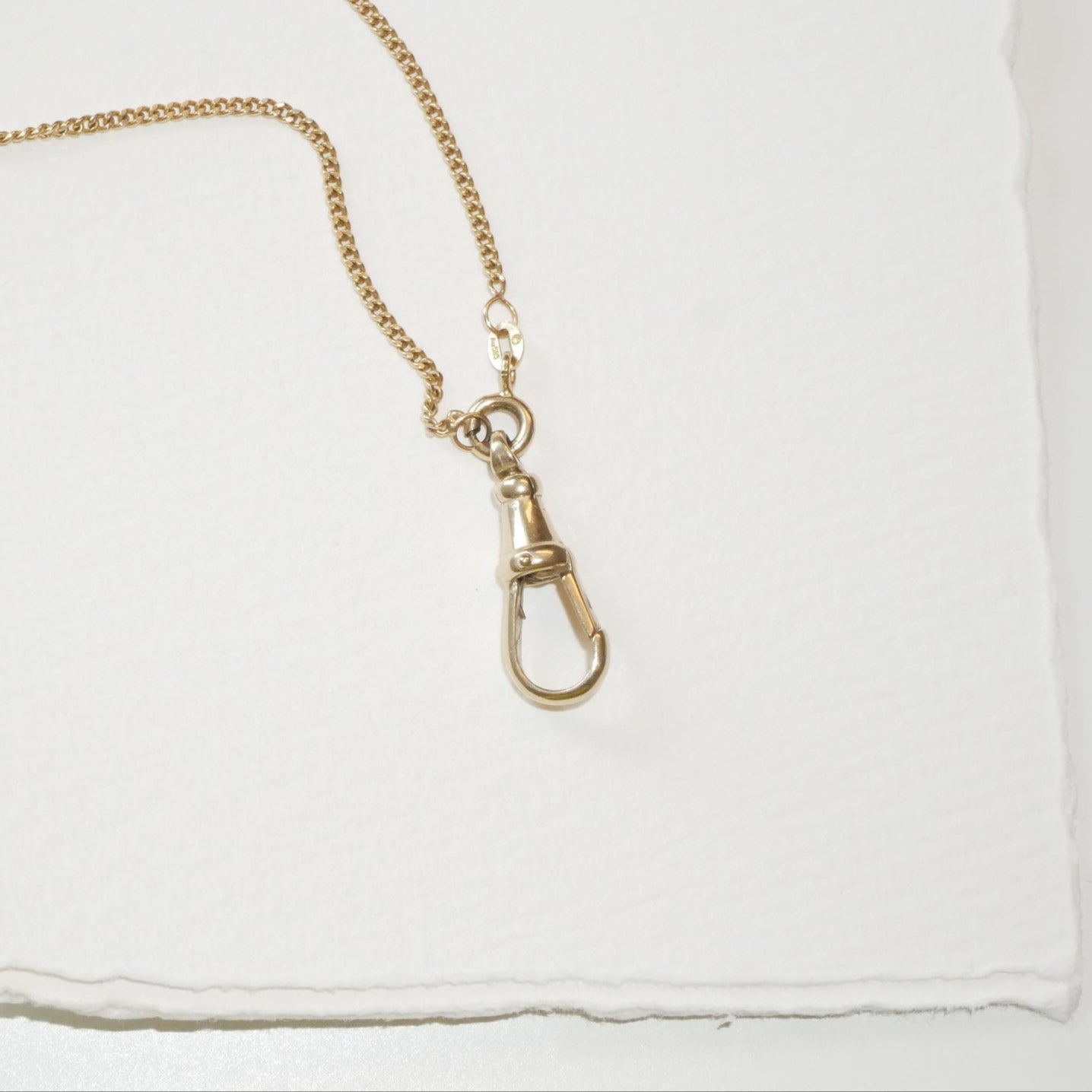 Dog Clasp Schließe Gelbgold
