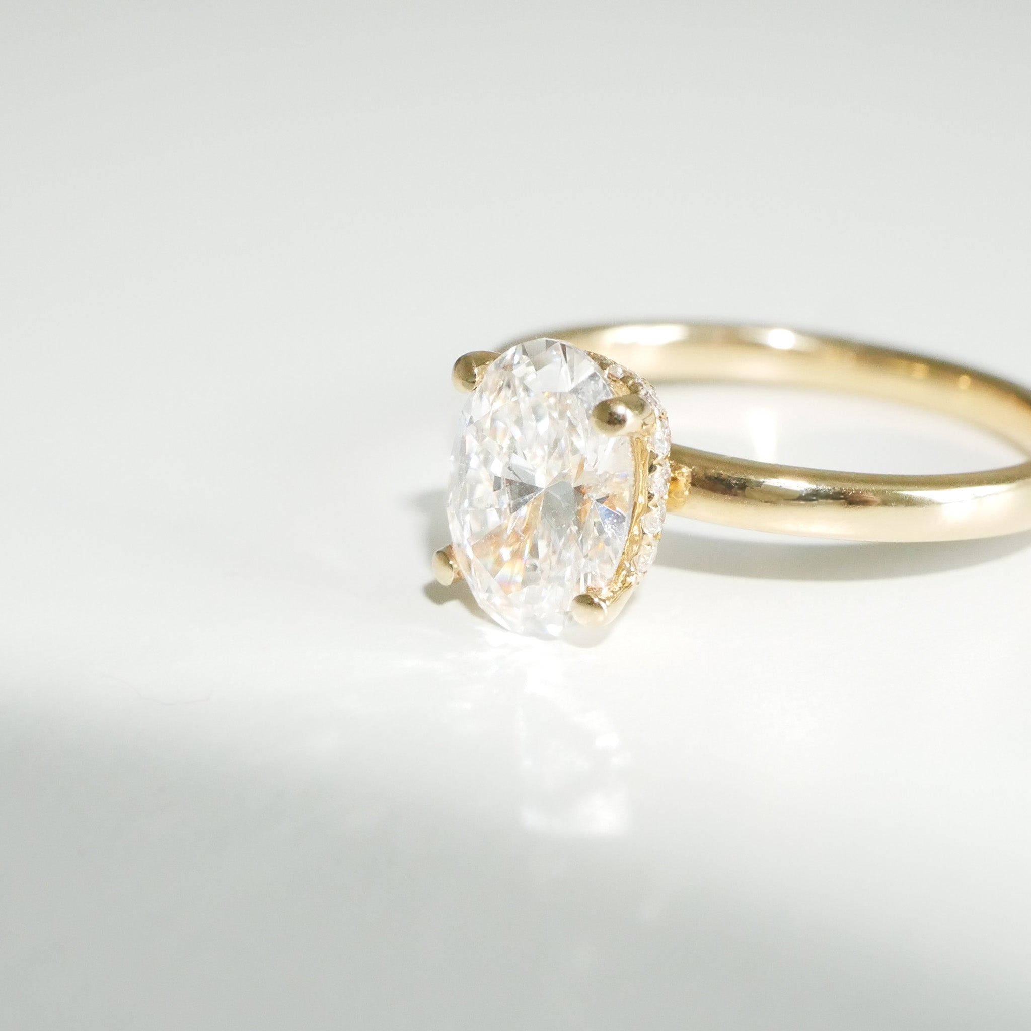 Verlobungsring Diamantring oval