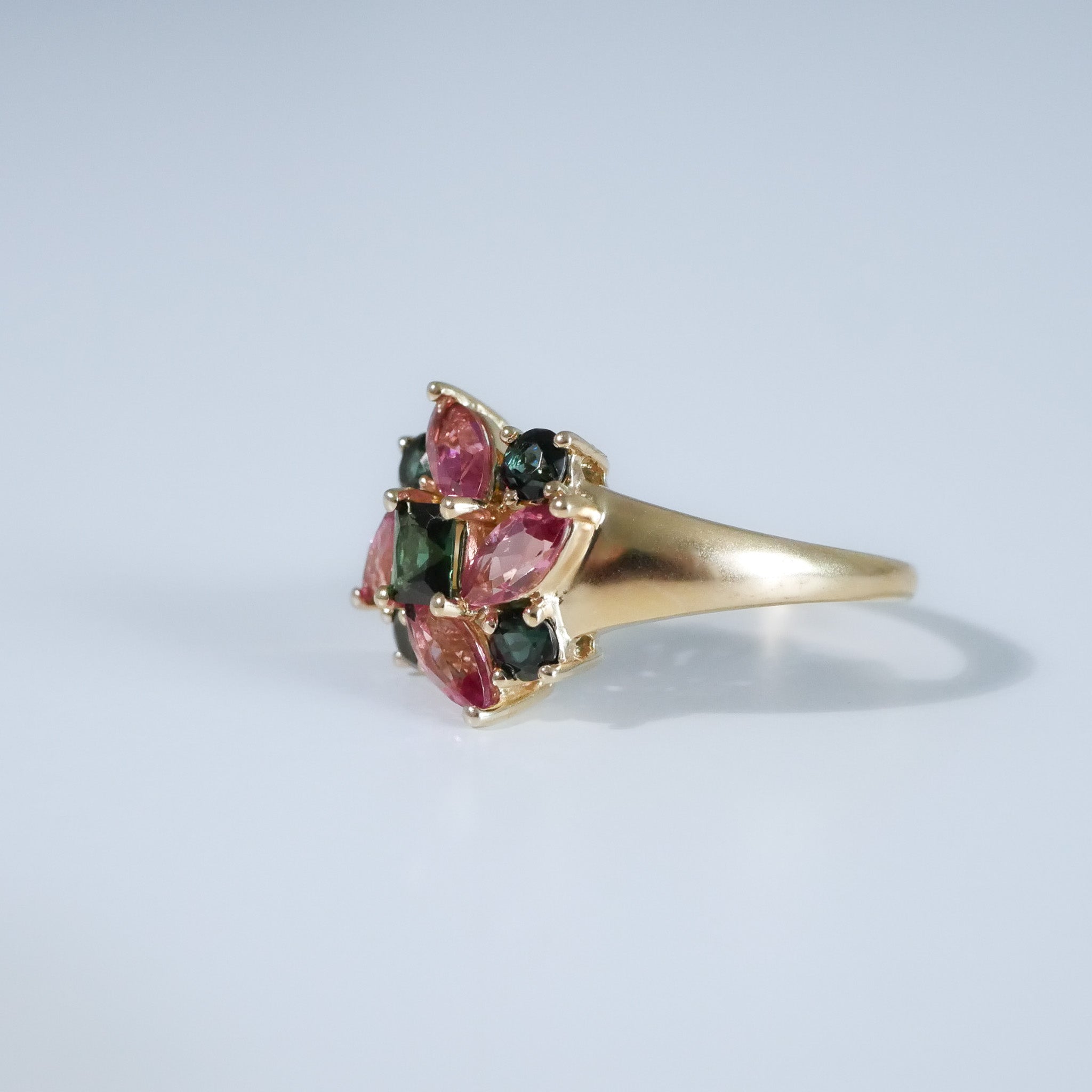 Vintage multi Turmalin Ring
