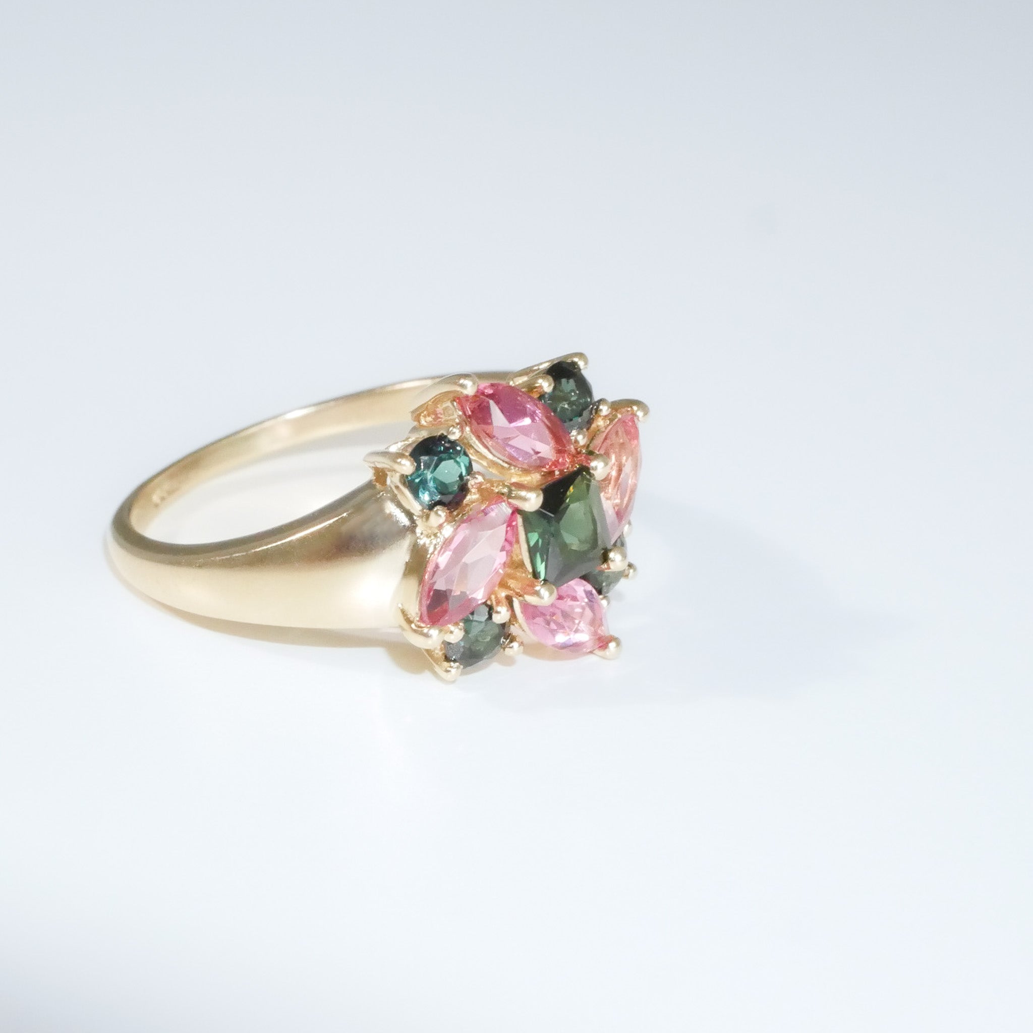 Vintage multi Turmalin Ring
