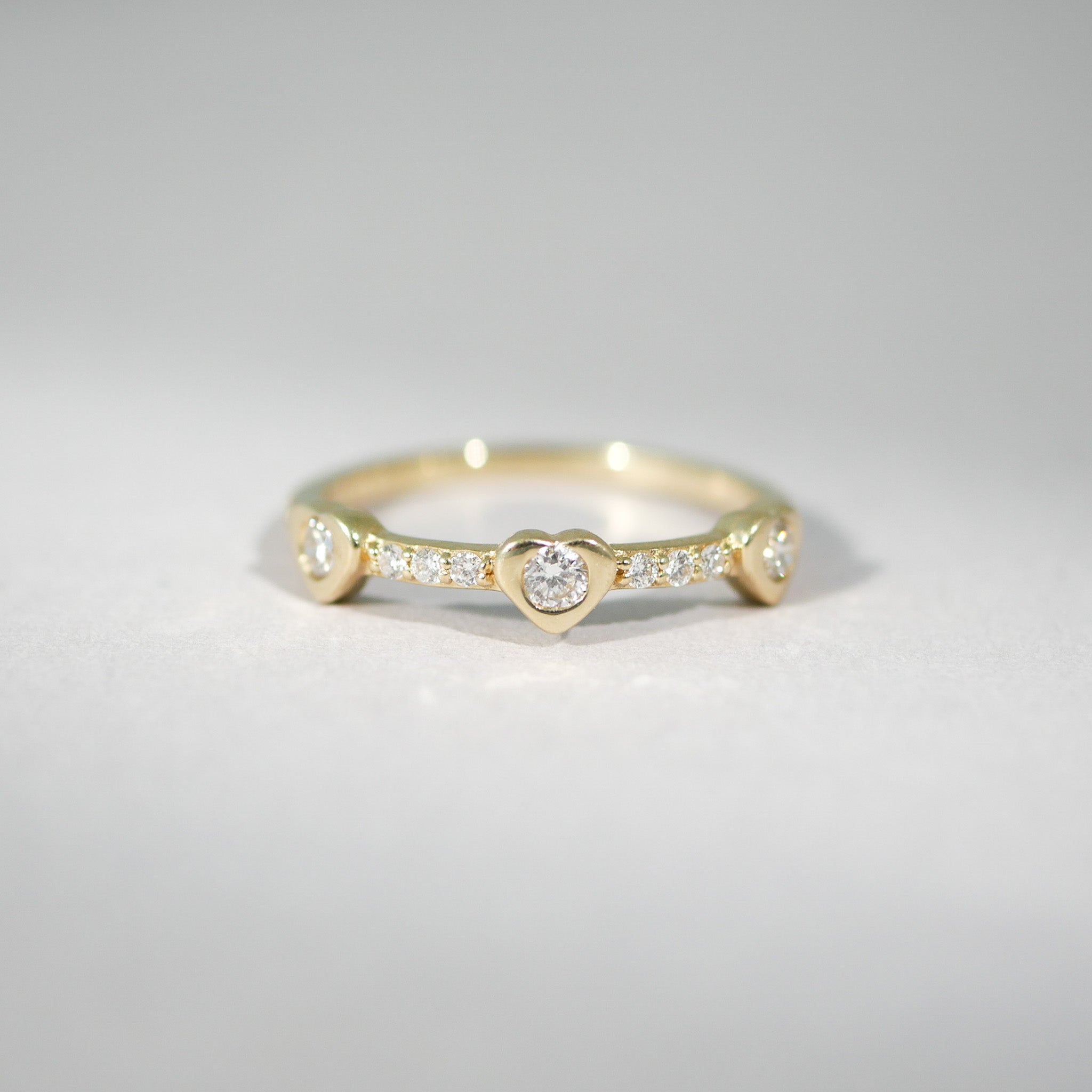 Ring 14KT Herz Diamant