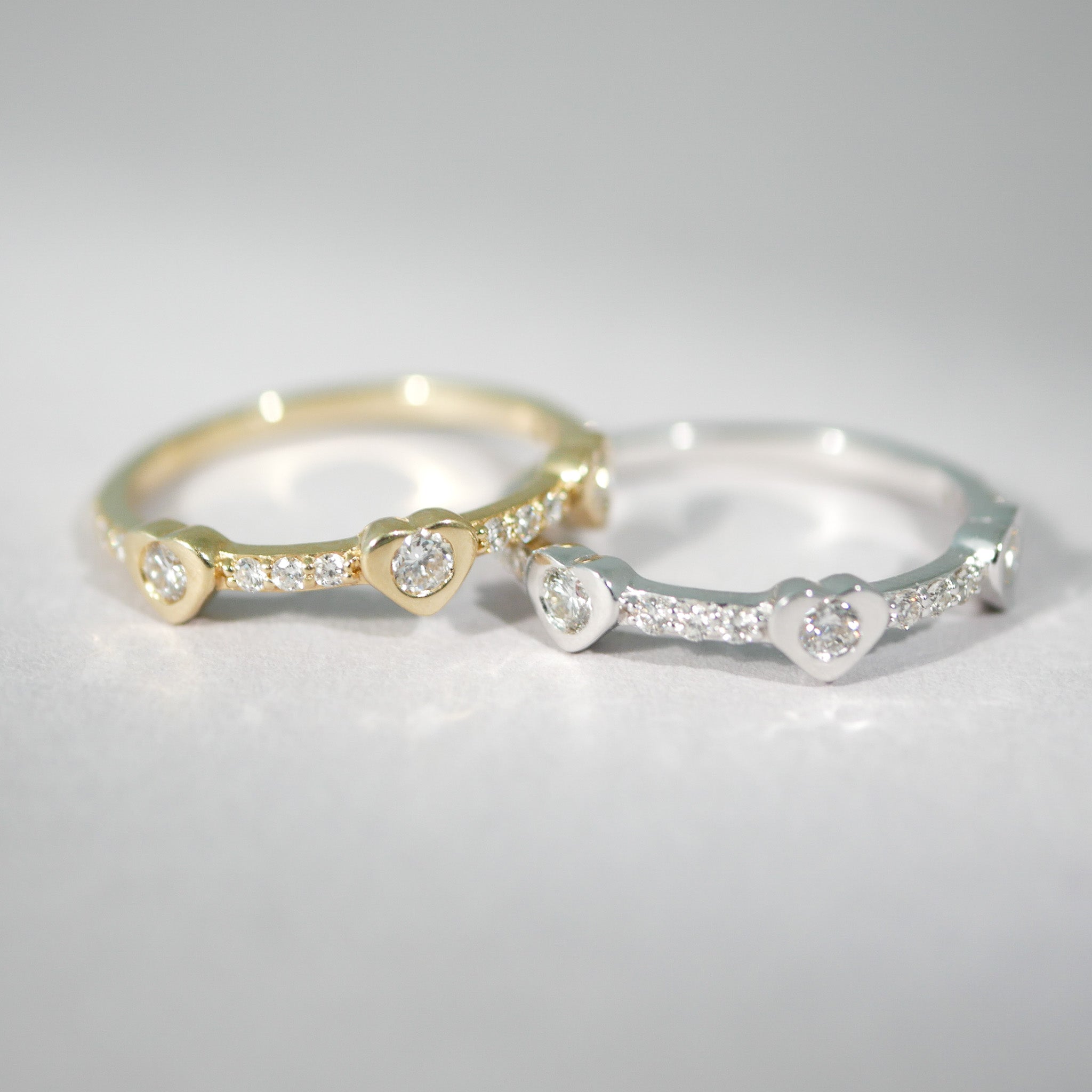Ring 14KT Herz Diamant