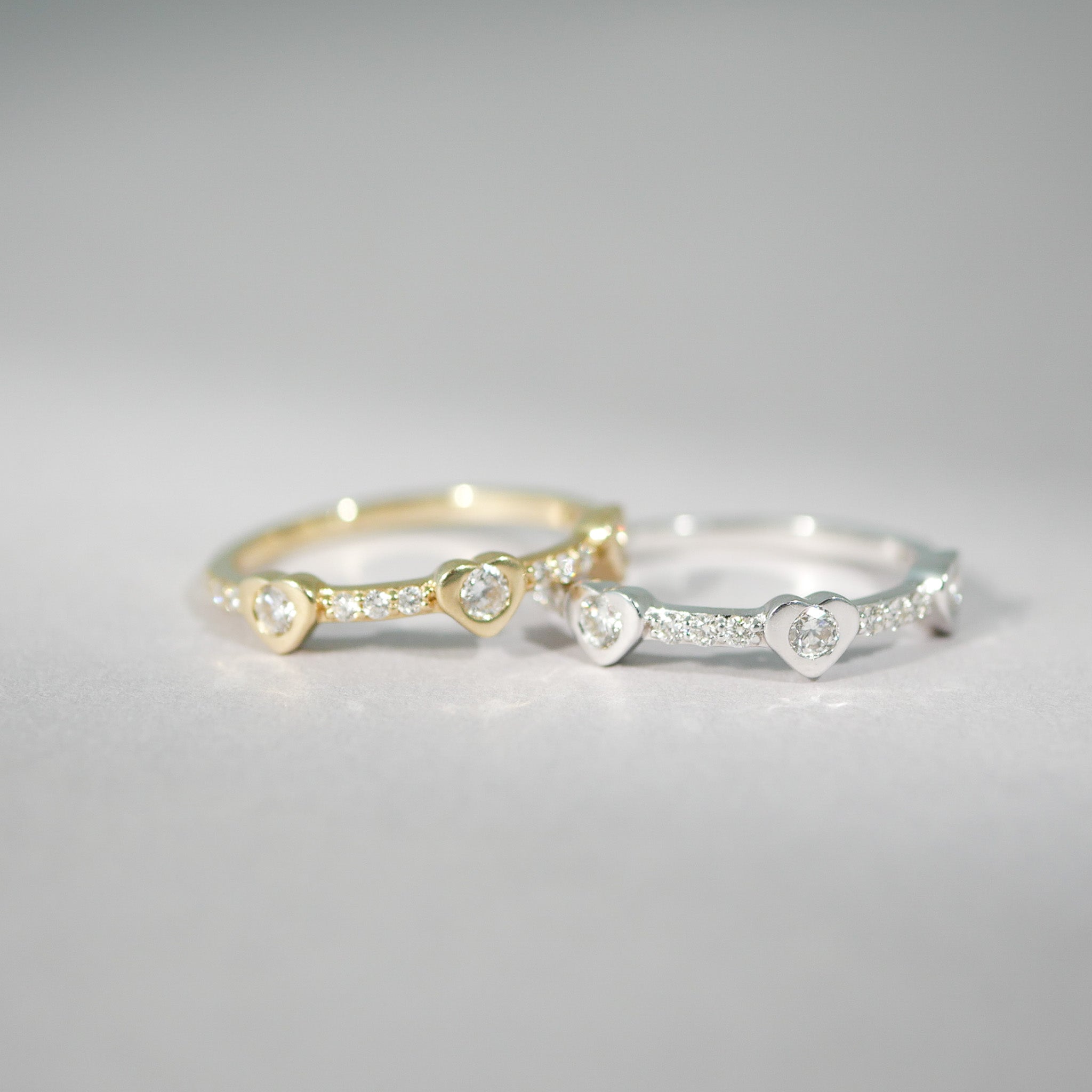 Ring 14KT Herz Diamant