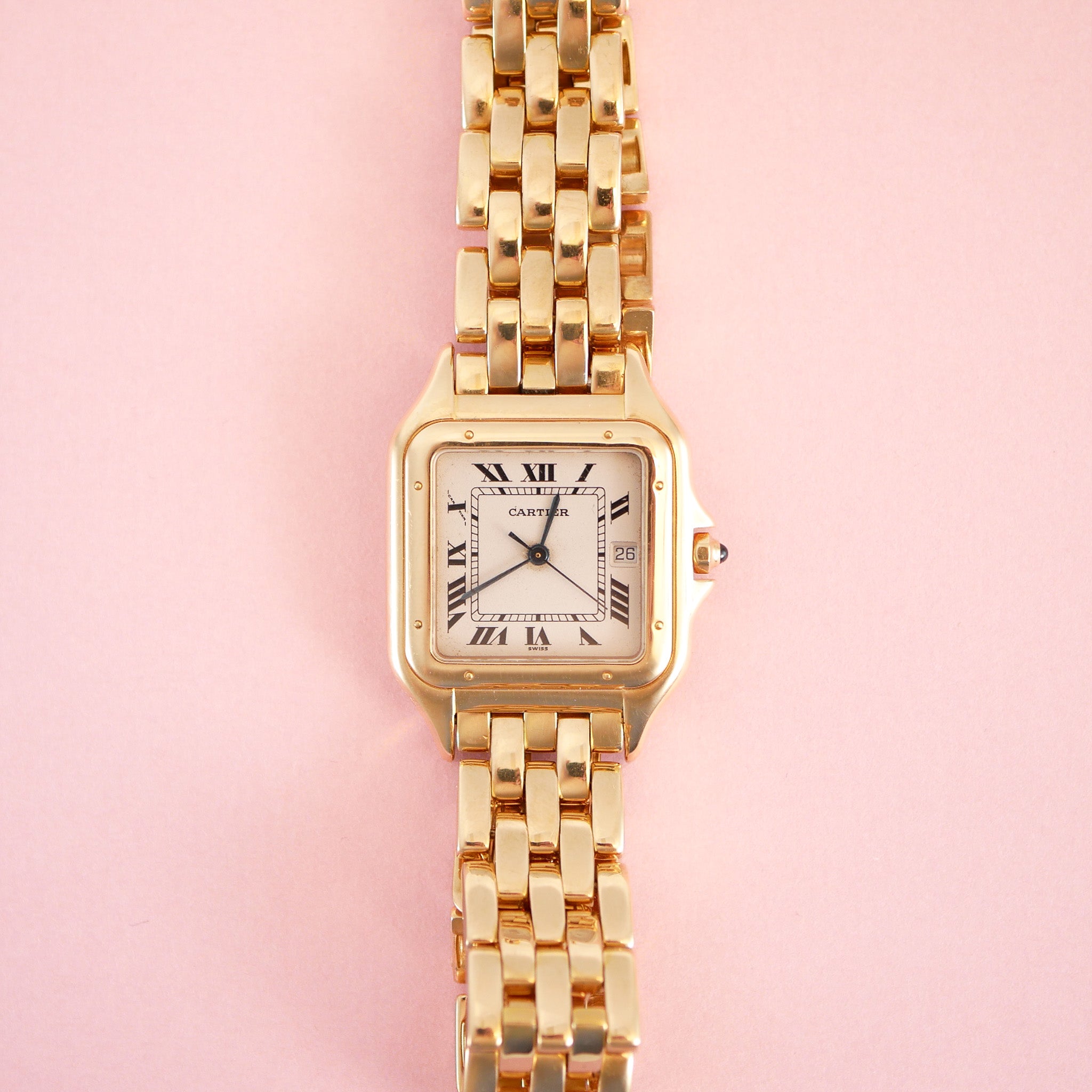Cartier Panthere GM Armbanduhr Unisex mit Datum Full Set Large Ref. 887968