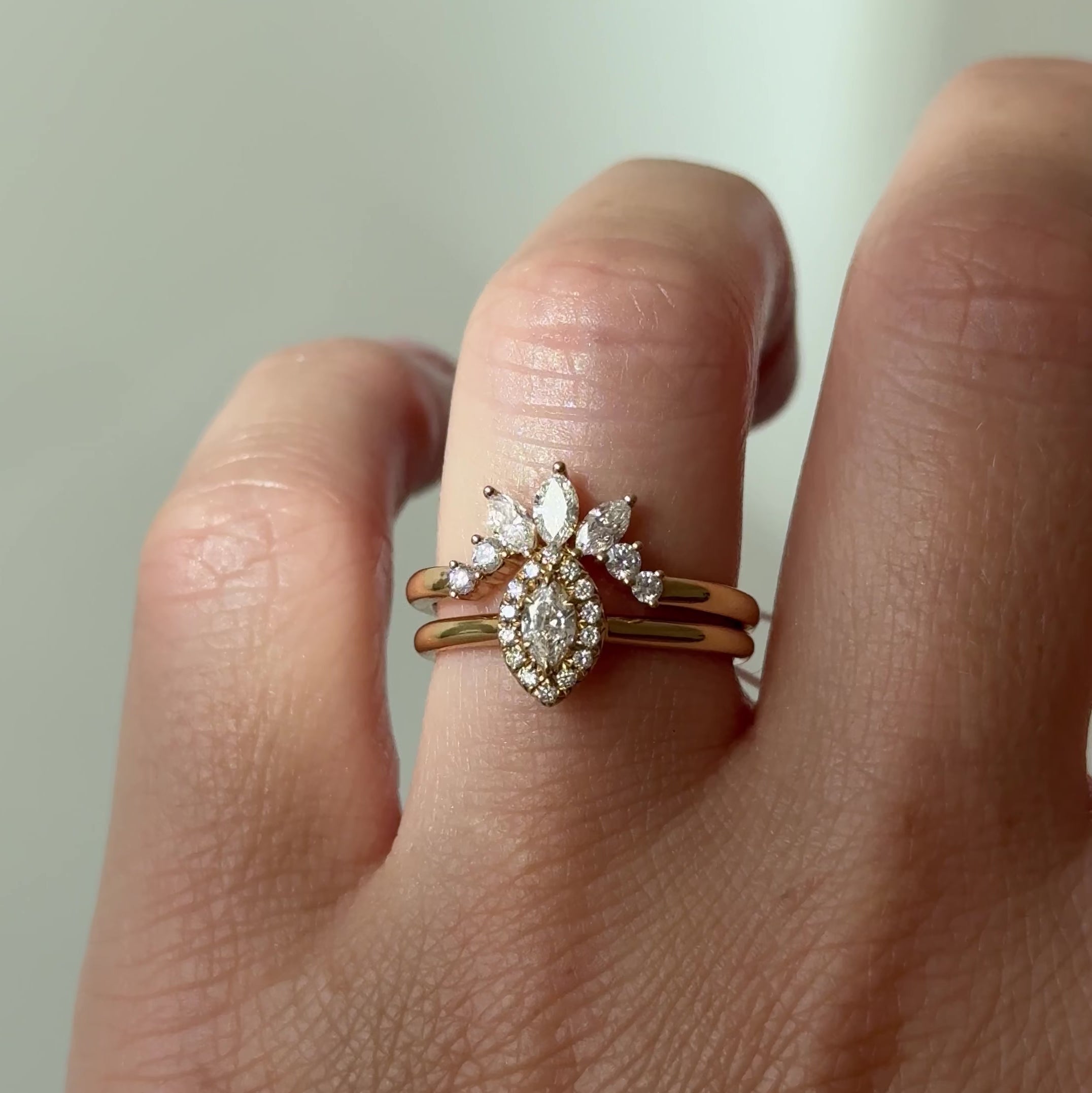 Crown Diamant - Ring 18KT Gelbgold