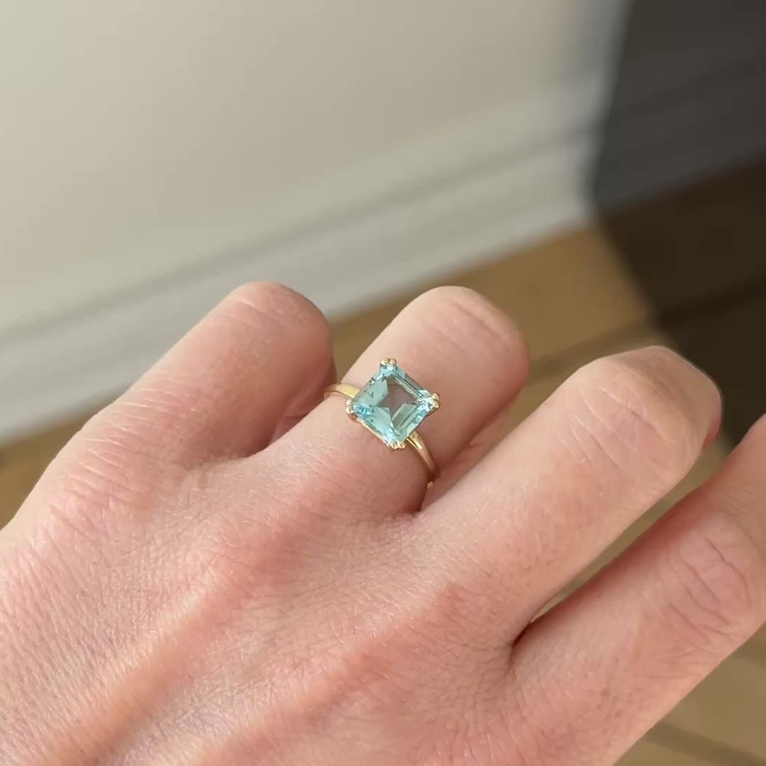 Ring blauer Topas