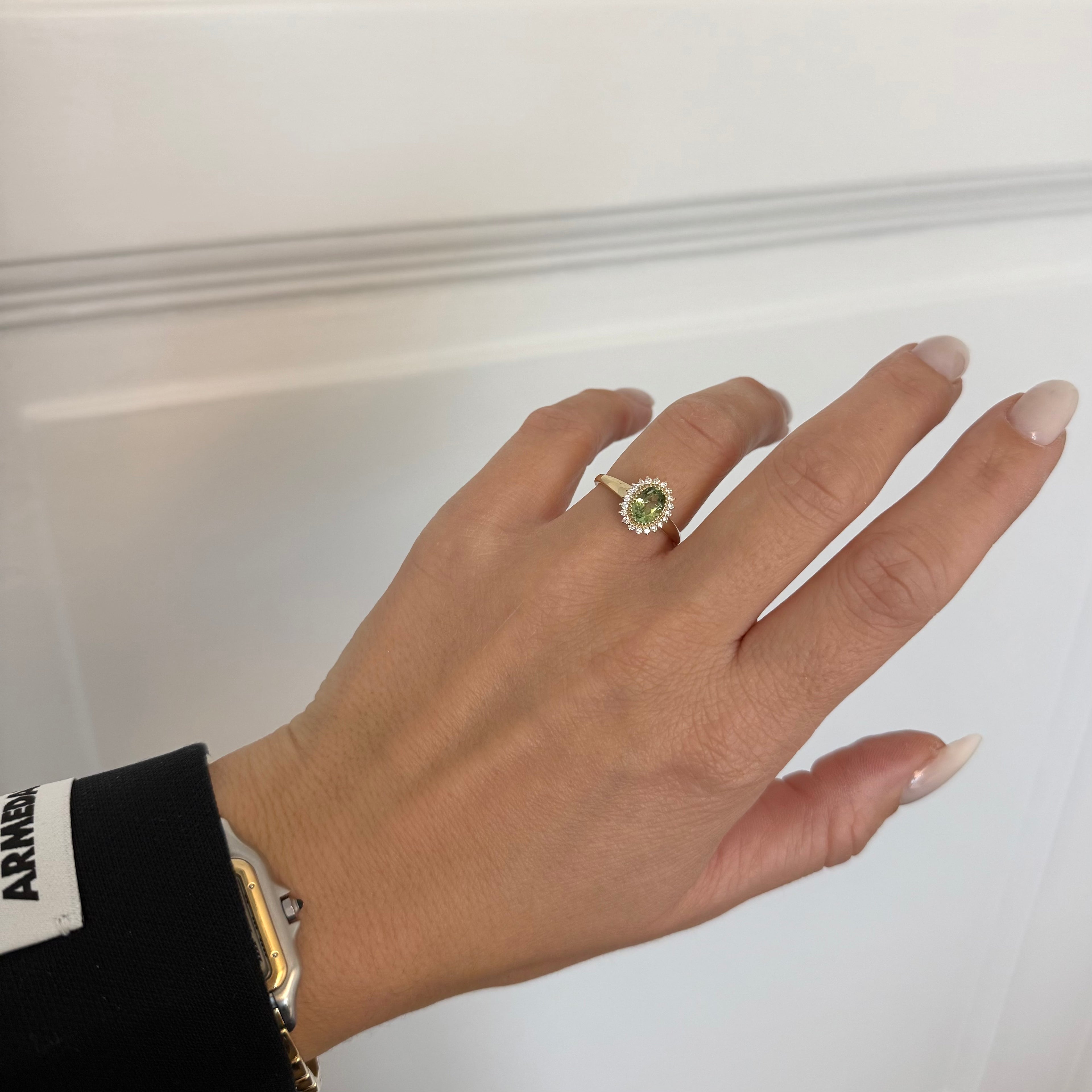 Ring Turmalin Halo-Design - Desgined by gluecksgriff