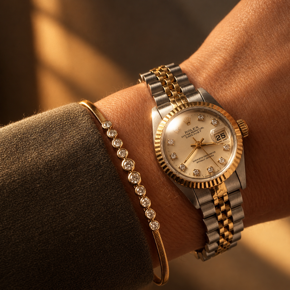 Rolex Lady Datejust Jubilee Diamond bicolor 26