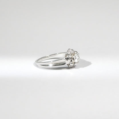 Vintage Ringe Blume Diamant 18KT