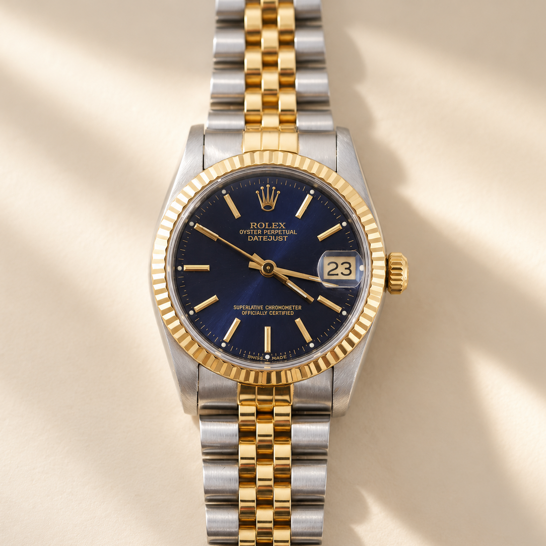 Rolex Datejust 31 Ref. 68273 Bicolor Blue Dial – Full Set