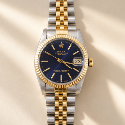 Rolex Datejust 31 Ref. 68273 Bicolor Blue Dial – Full Set