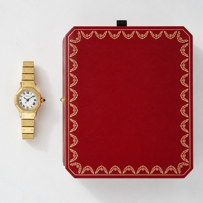 Cartier Santos Octagon SM – 18K Vollgold Automatik | Ref. 0906