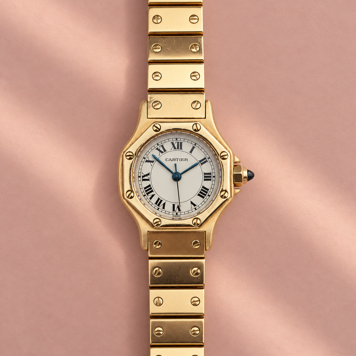 Cartier Santos Octagon SM – 18K Vollgold Automatik | Ref. 0906
