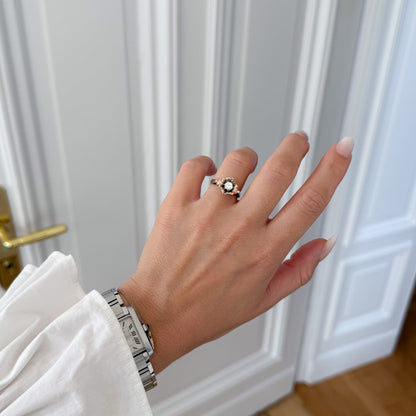 Vintage Ring Diamant Blume 18KT