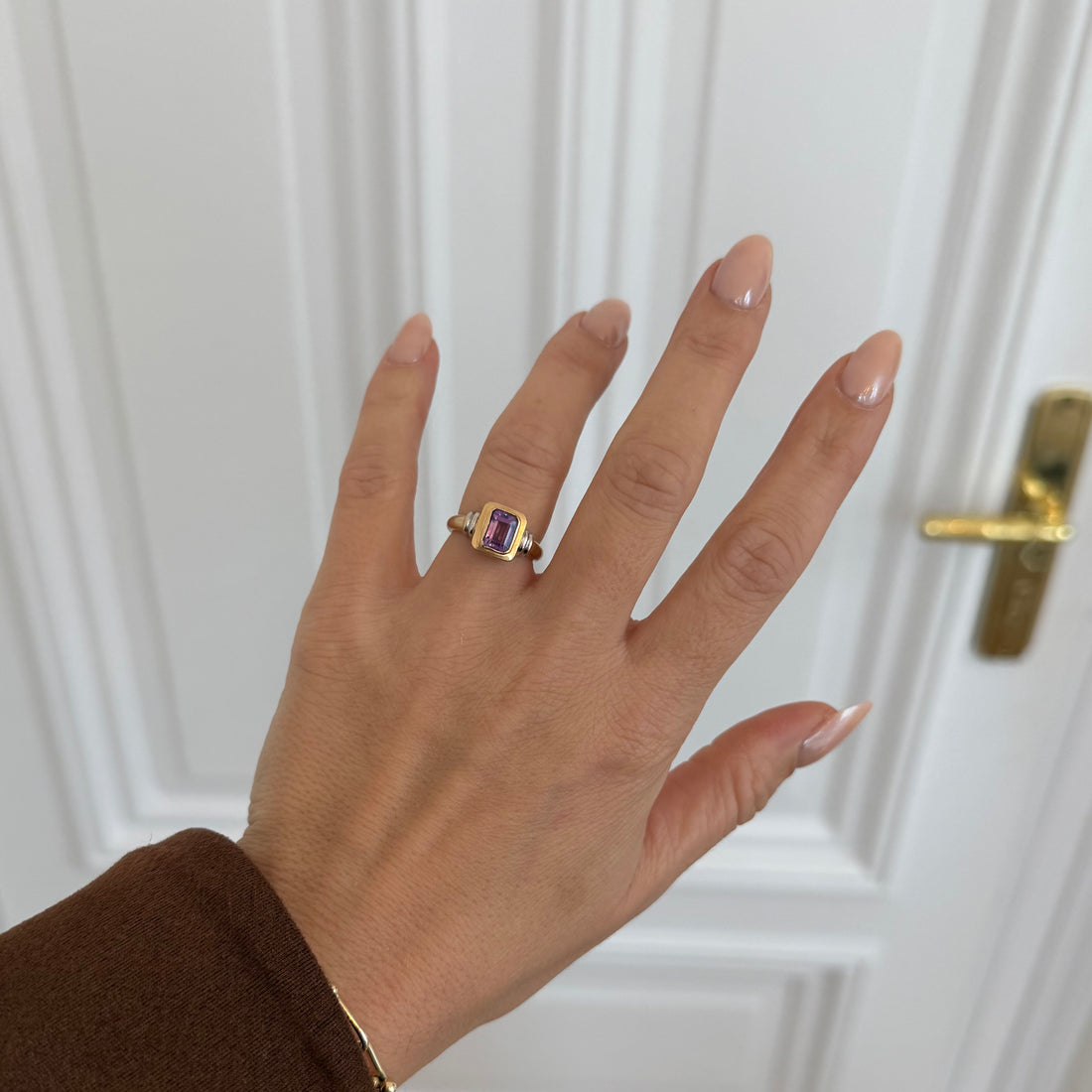 Vintage Ring Amethyst Bicolor