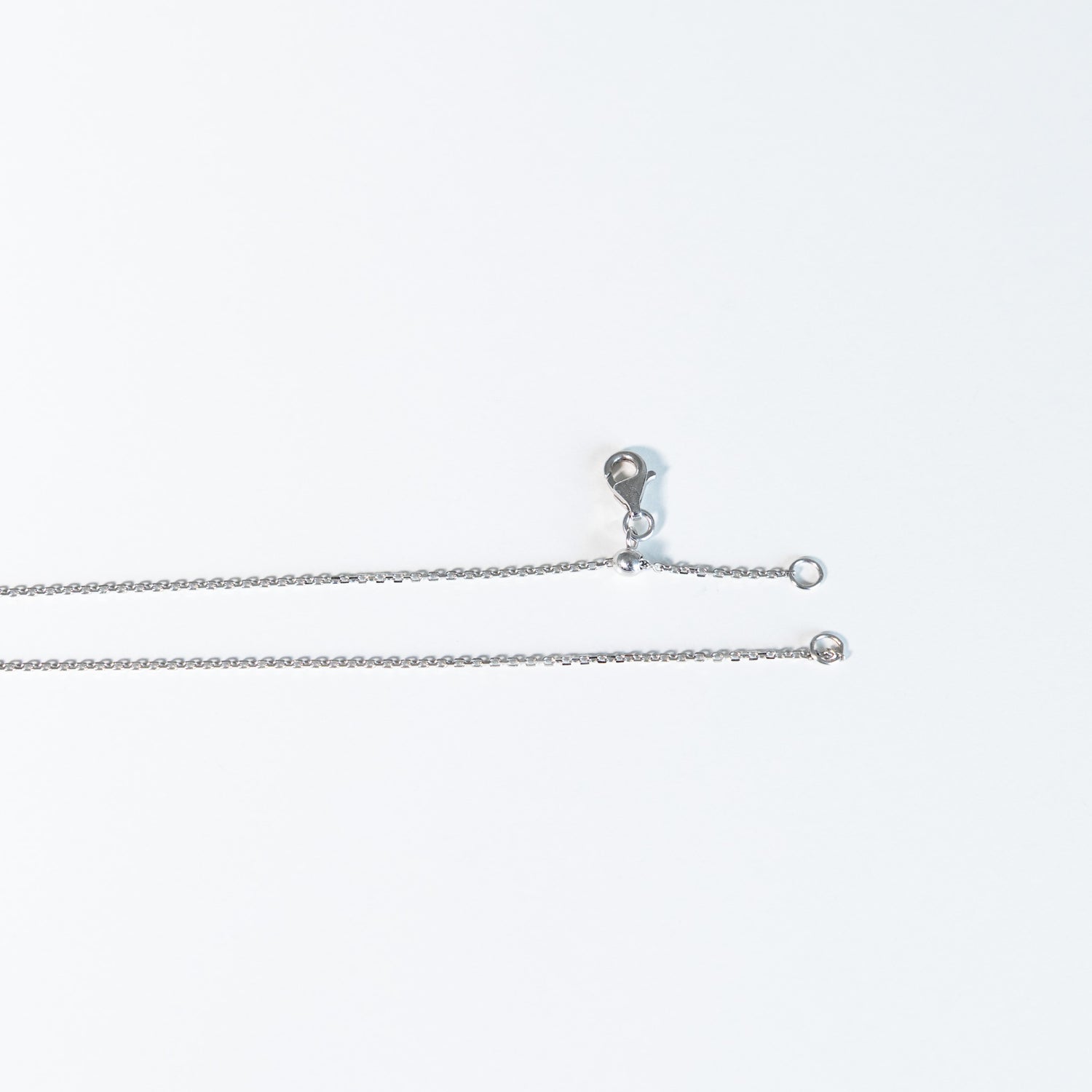 Kette 14KT Weißgold Choker Natur Diamanten