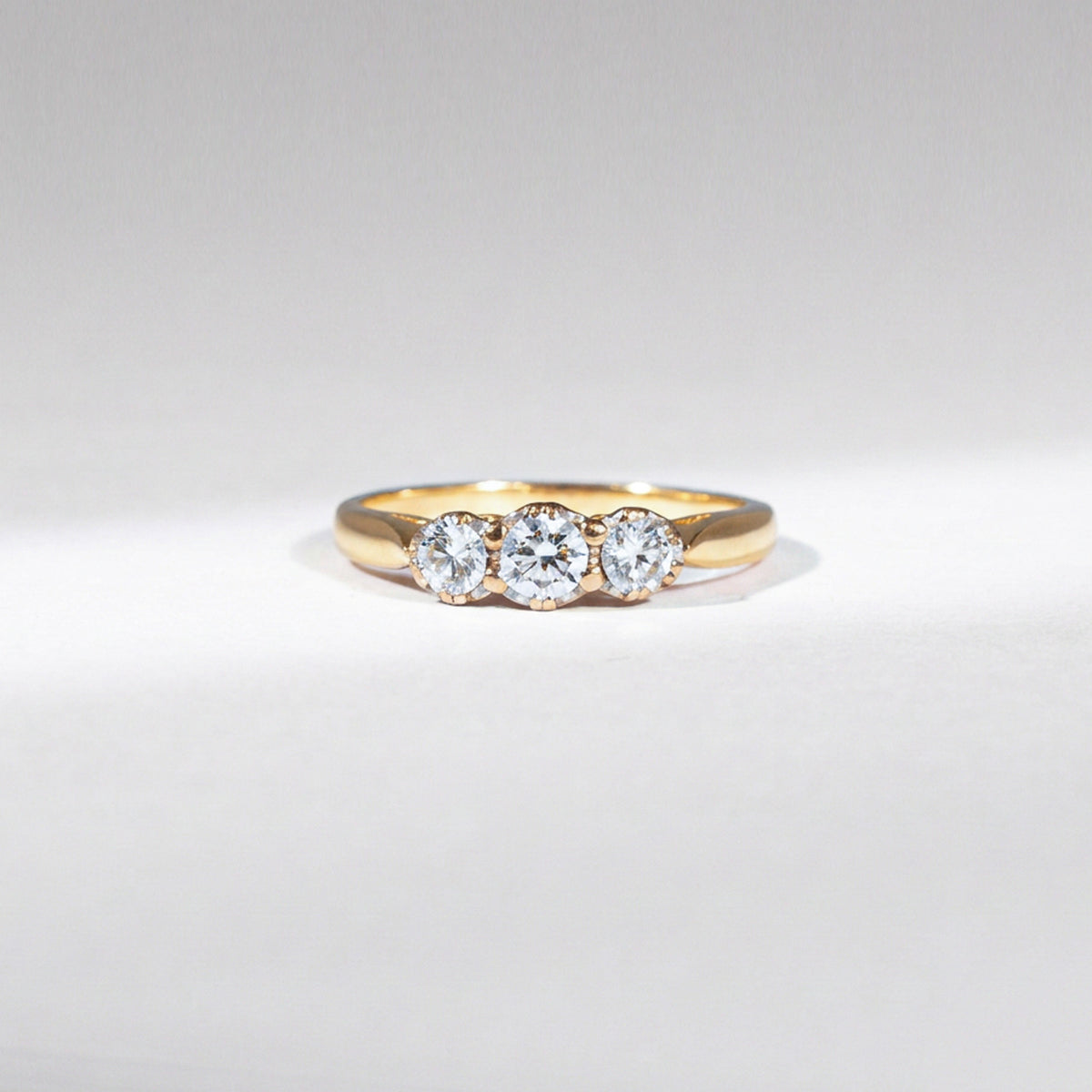Vintage Art Déco Diamantring 18K Gelbgold