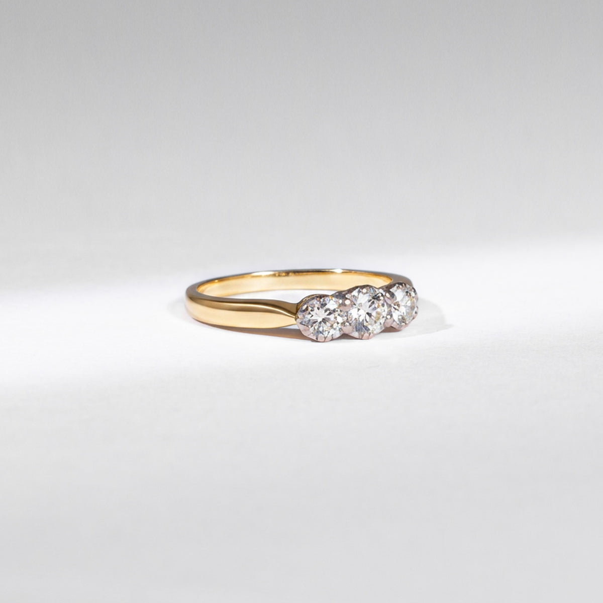 Vintage Art Déco Diamantring 18K Gelbgold