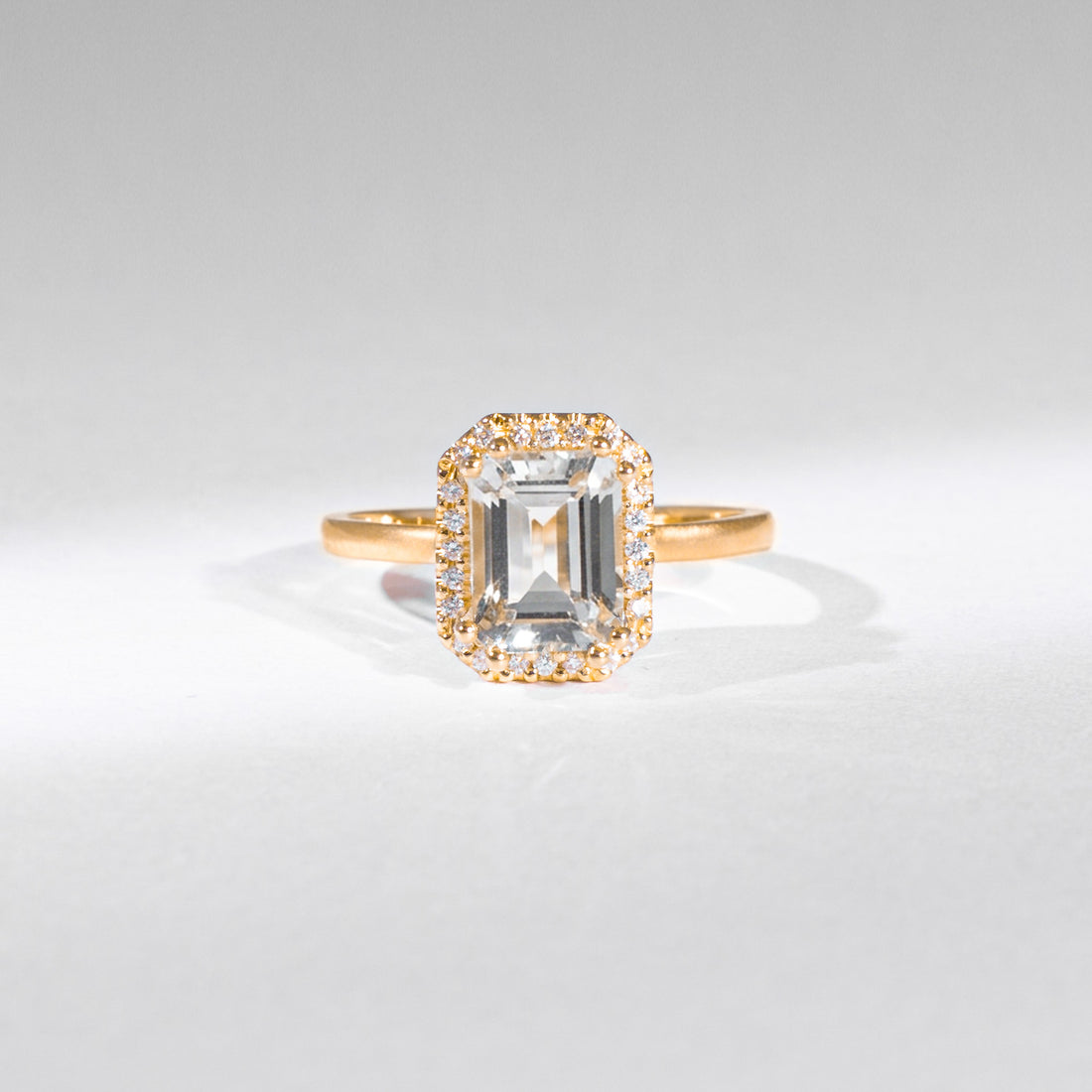 Grüner Amethyst Ring – Re-Edition by gluecksgriff | 14K Gold & Naturdiamanten