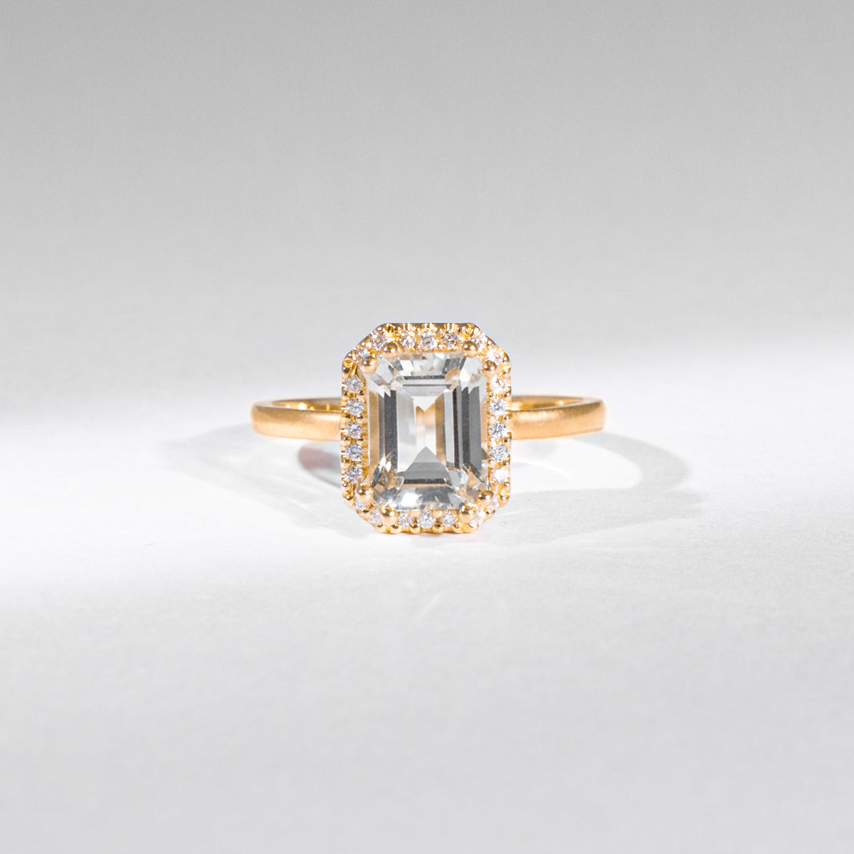 Grüner Amethyst Ring – Re-Edition by gluecksgriff | 14K Gold &amp; Naturdiamanten