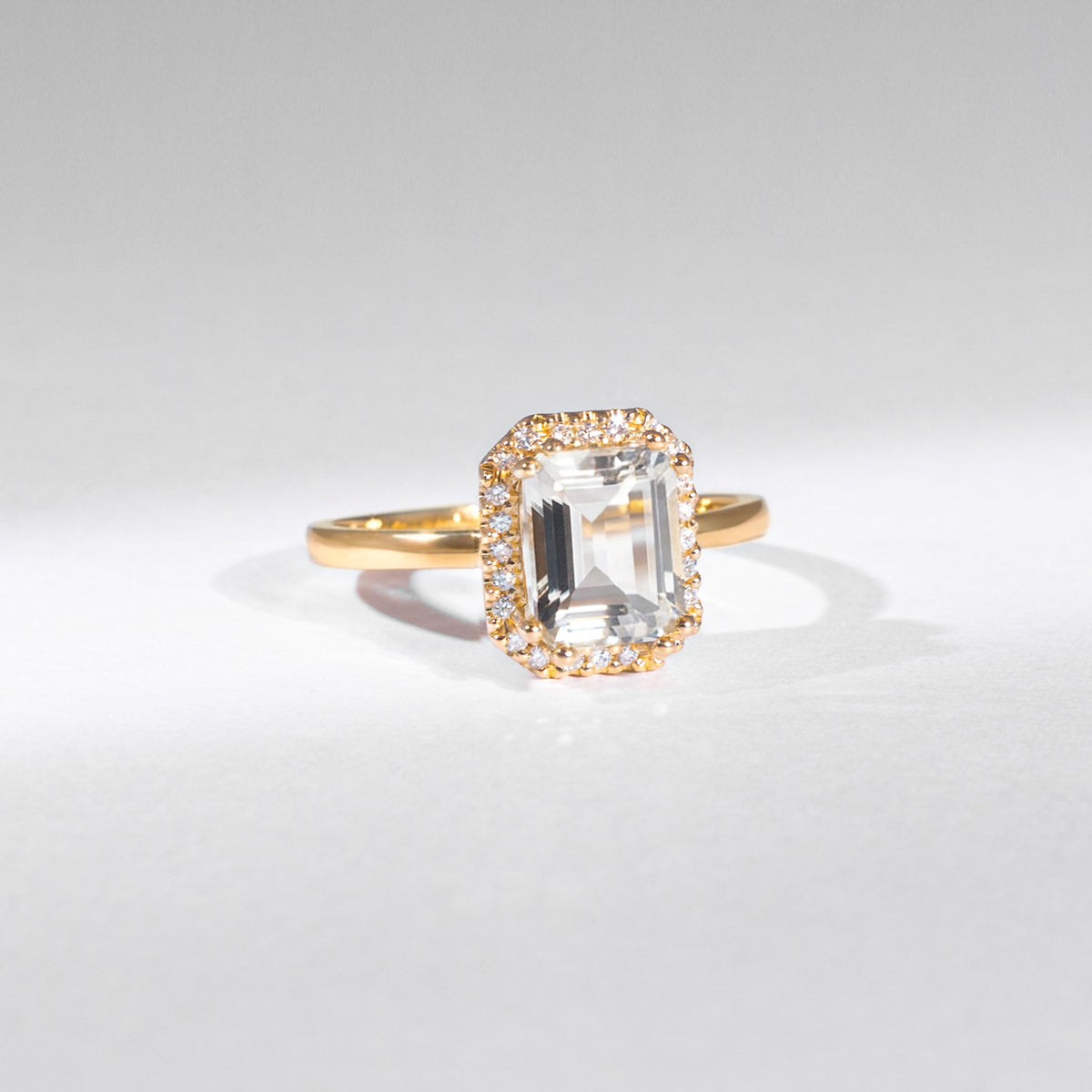 Grüner Amethyst Ring – Re-Edition by gluecksgriff | 14K Gold &amp; Naturdiamanten