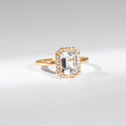 Grüner Amethyst Ring – Re-Edition by gluecksgriff | 14K Gold &amp; Naturdiamanten