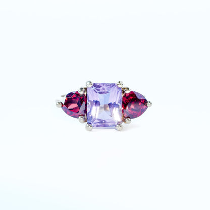 Vintage Ring Amethyst Granit