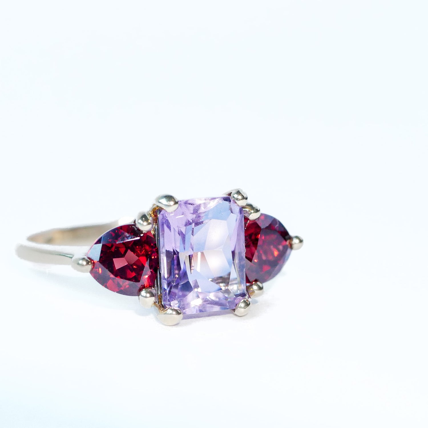 Vintage Ring Amethyst Granit