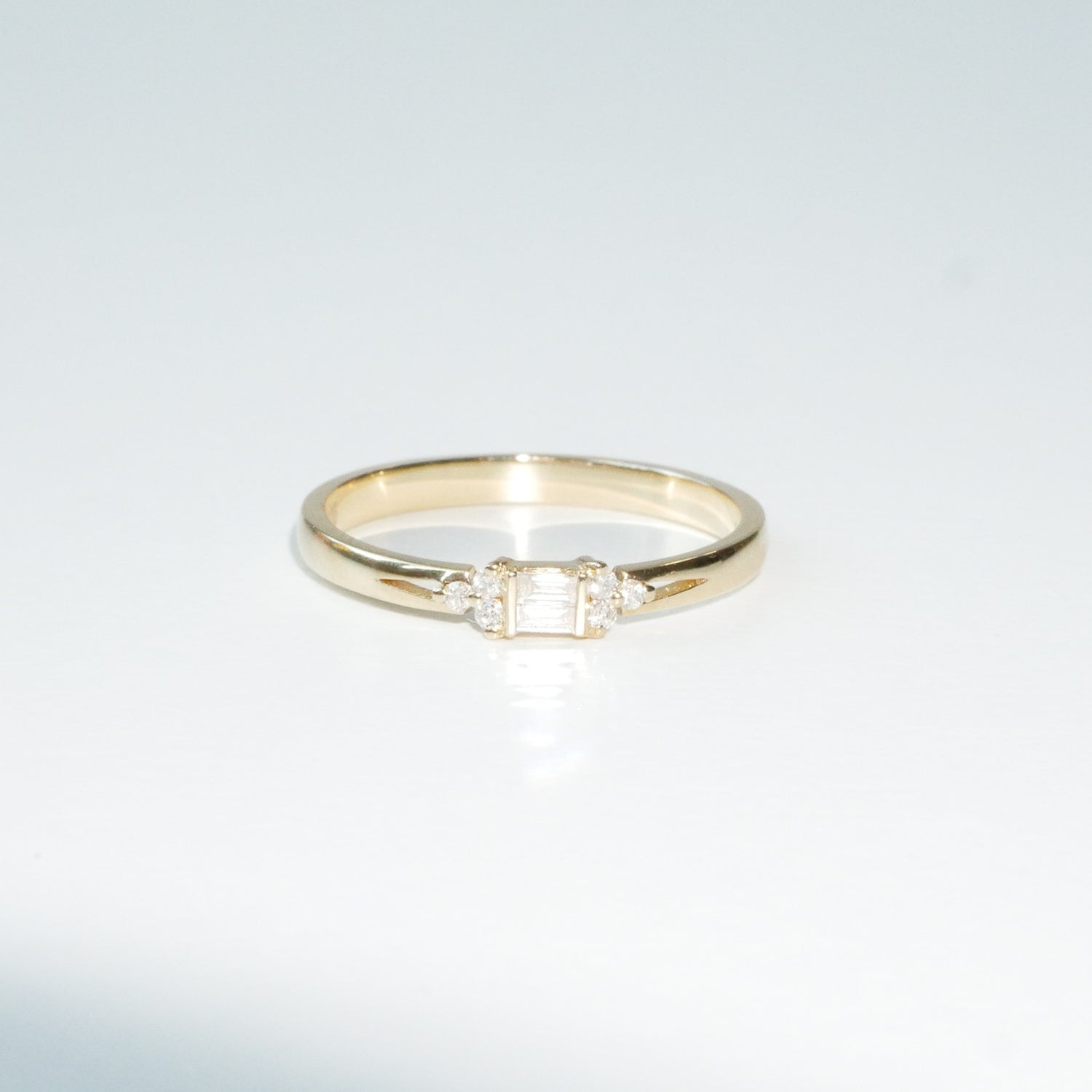 Ring Gelbgold Baguette Diamanten