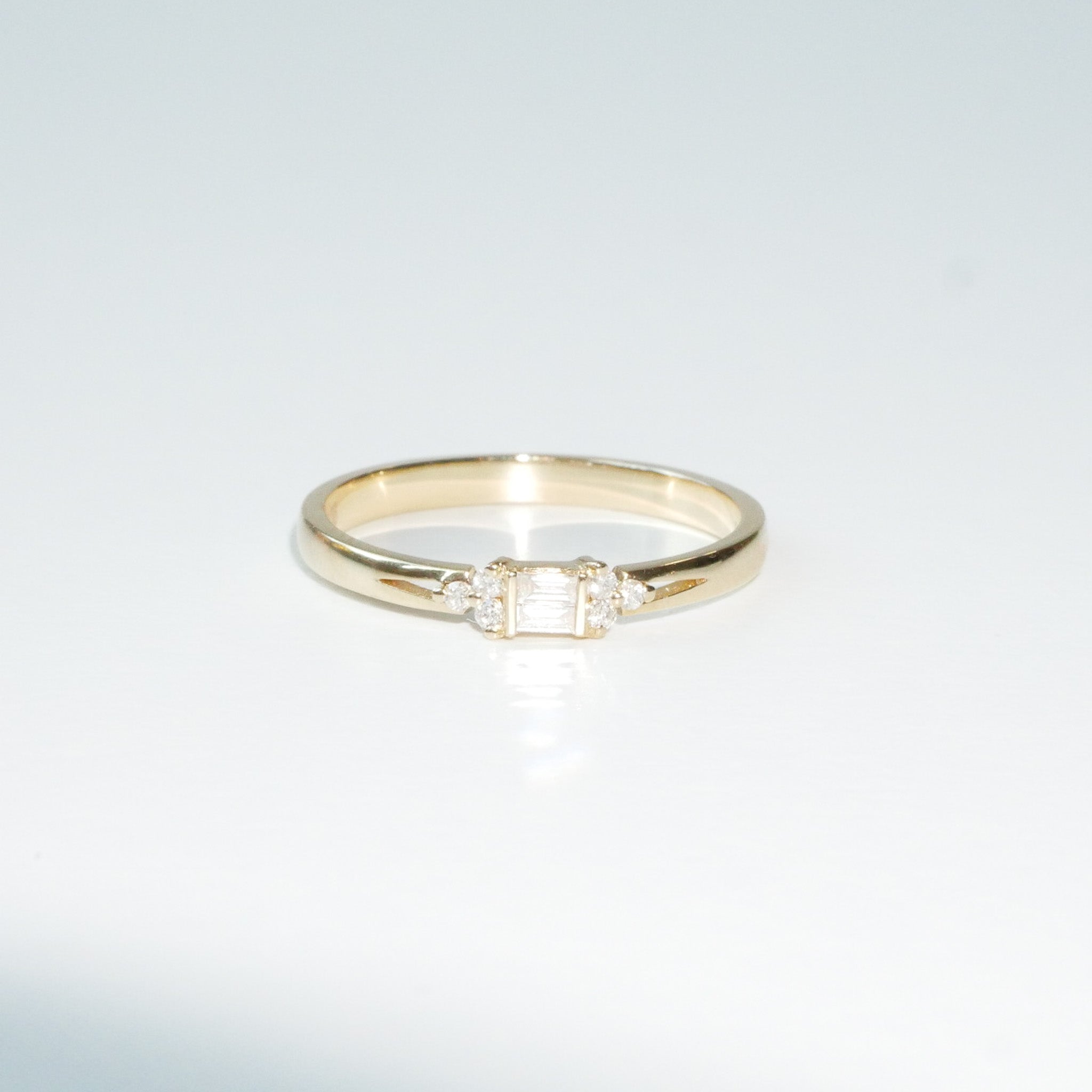 Ring Gelbgold Baguette Diamanten