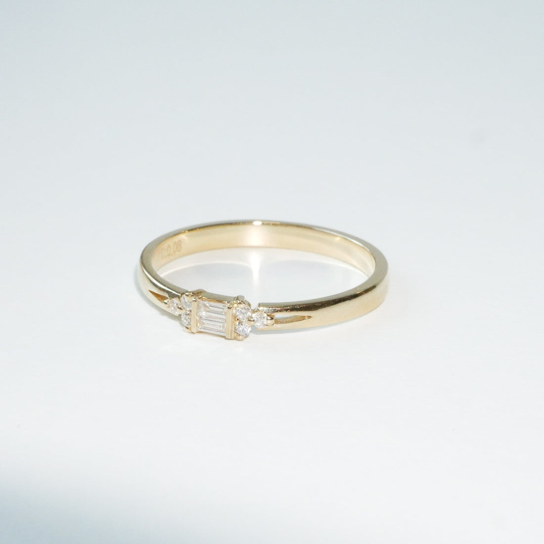 Ring Gelbgold Baguette Diamanten