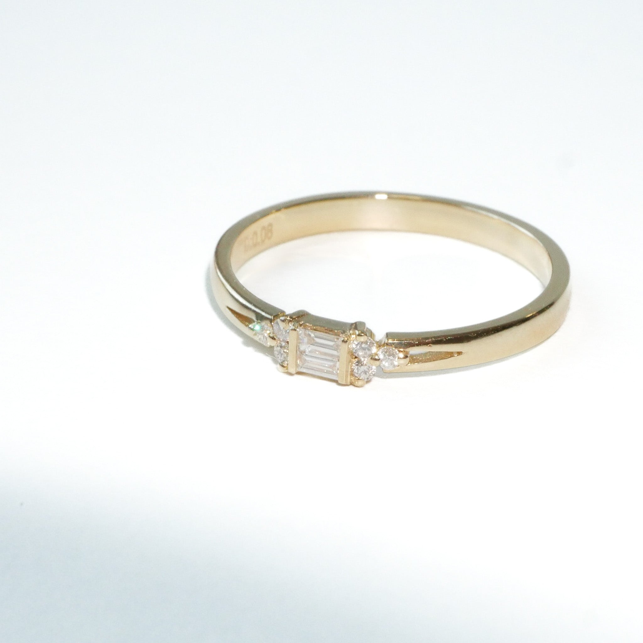 Ring Gelbgold Baguette Diamanten