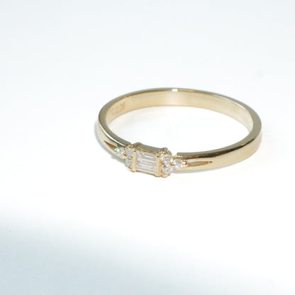 Ring Gelbgold Baguette Diamanten