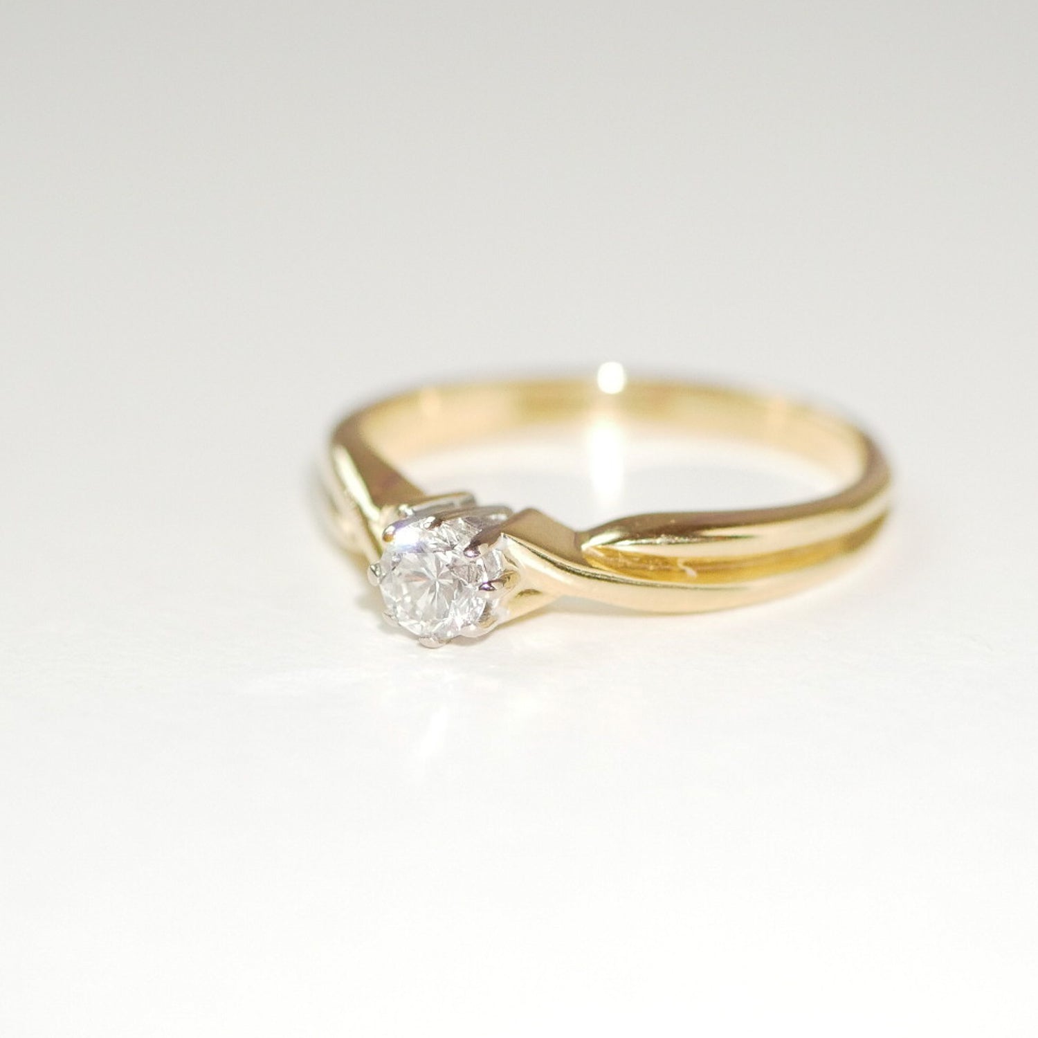 Vintage Ring Diamant Solitär