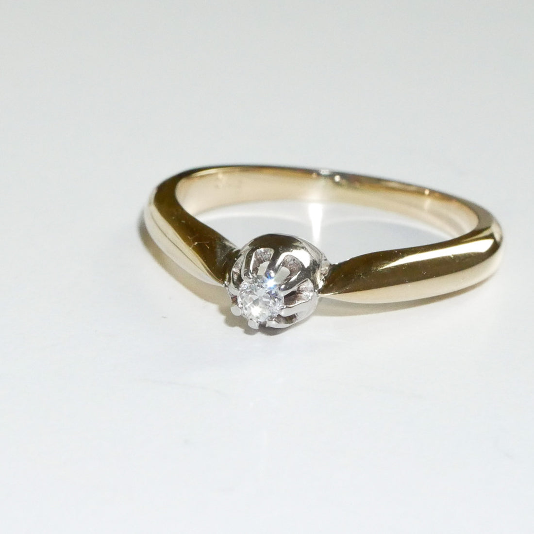 Vintage Diamant Solitär Ring