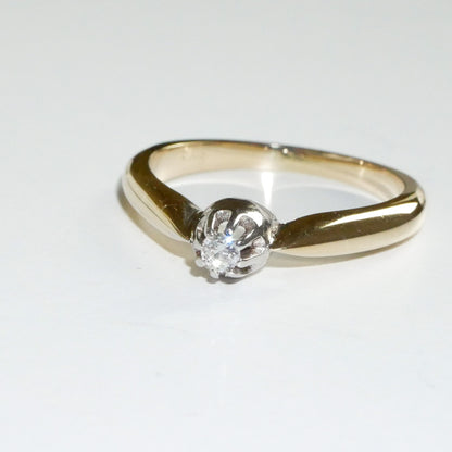 Vintage Diamant Solitär Ring