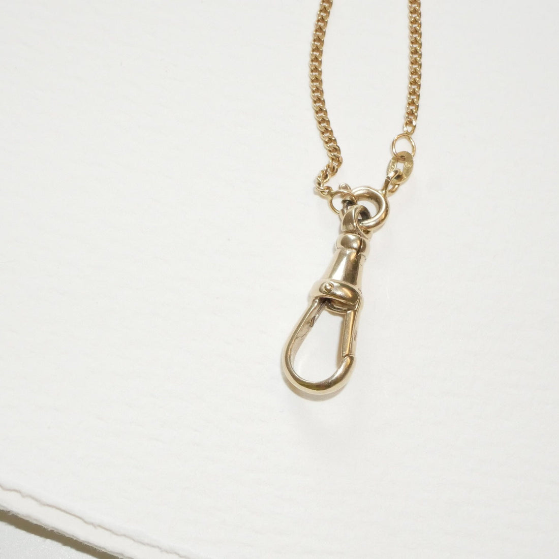 Dog Clasp Schließe Gelbgold