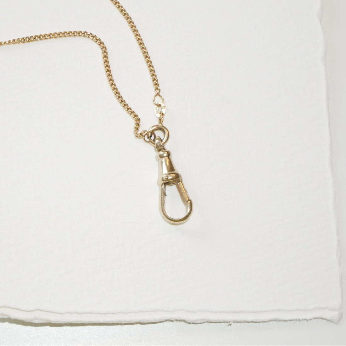 Dog Clasp Schließe Gelbgold